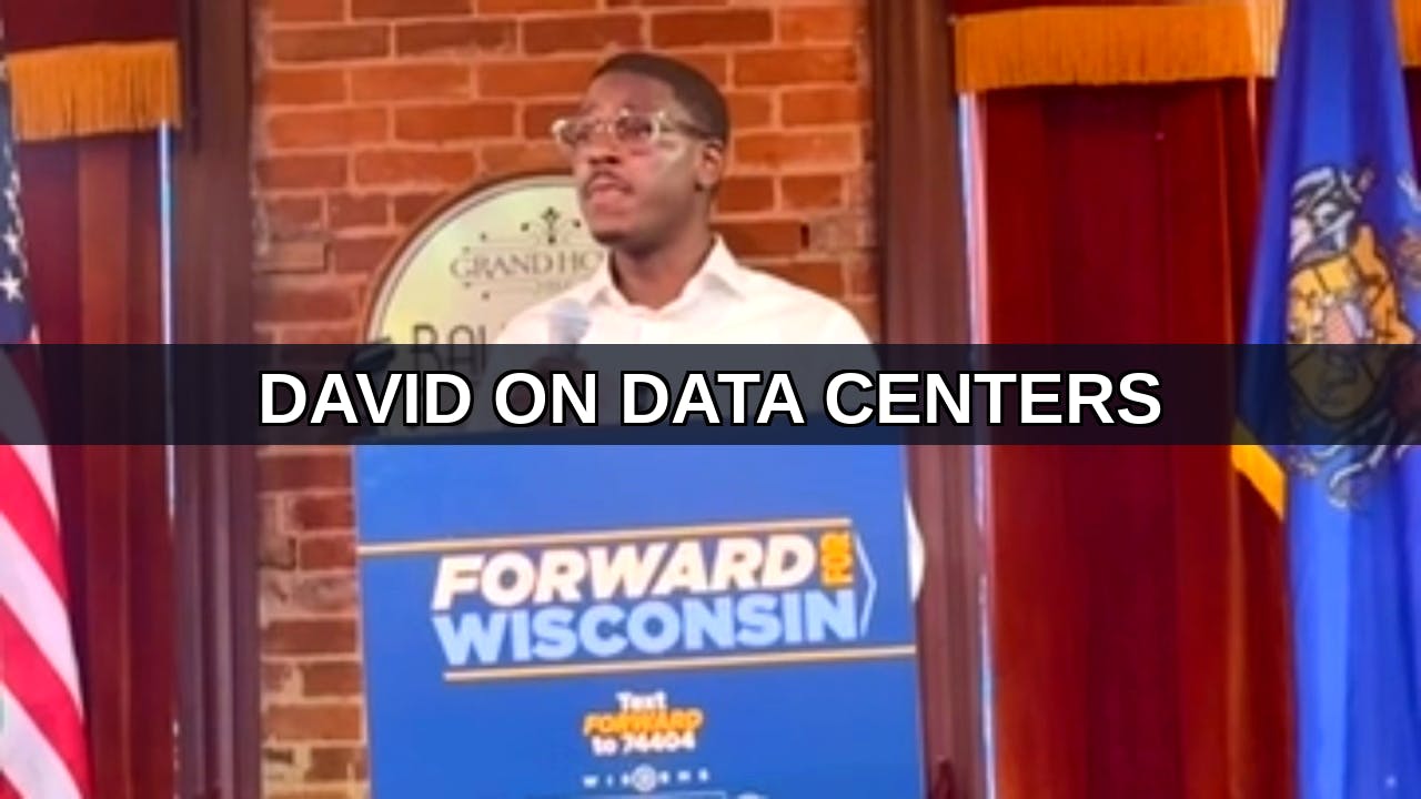 A thumbnail of David speaking on data centers