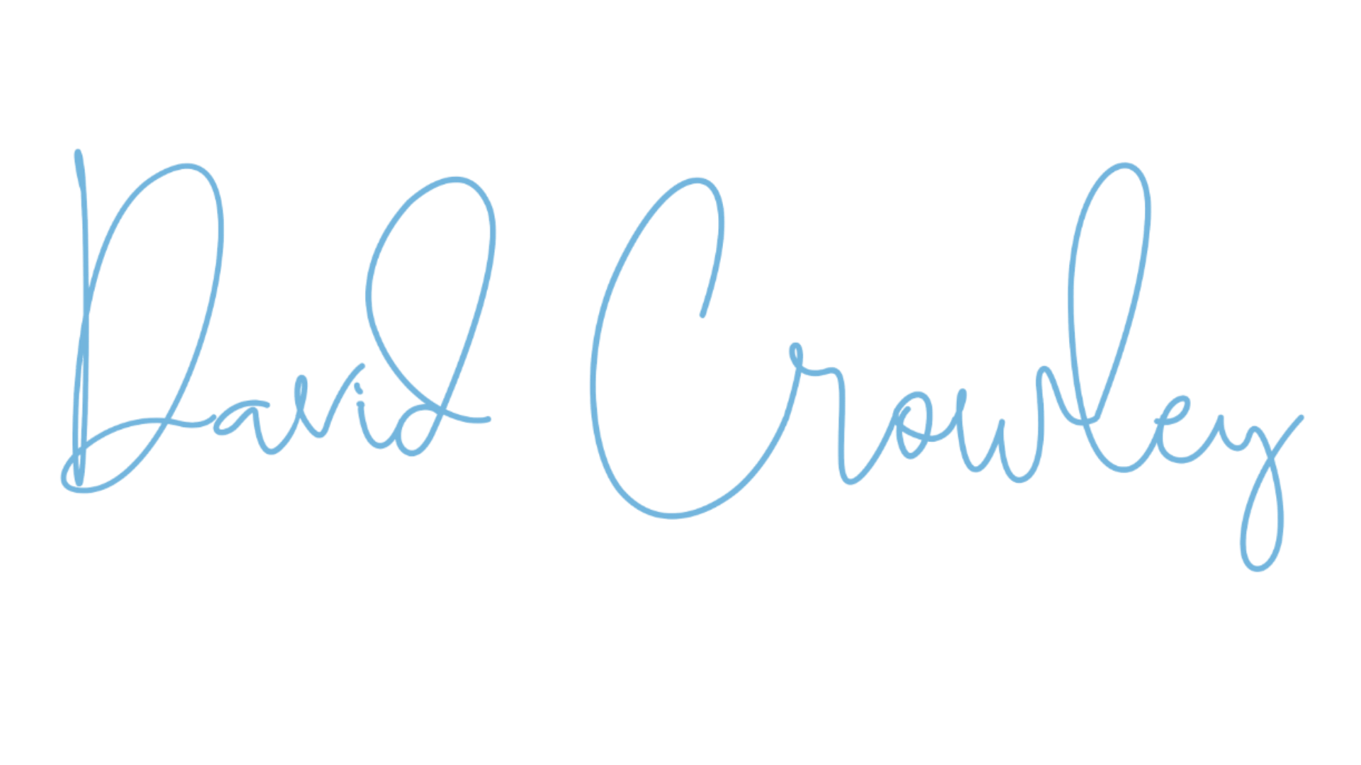David Crowley's signature
