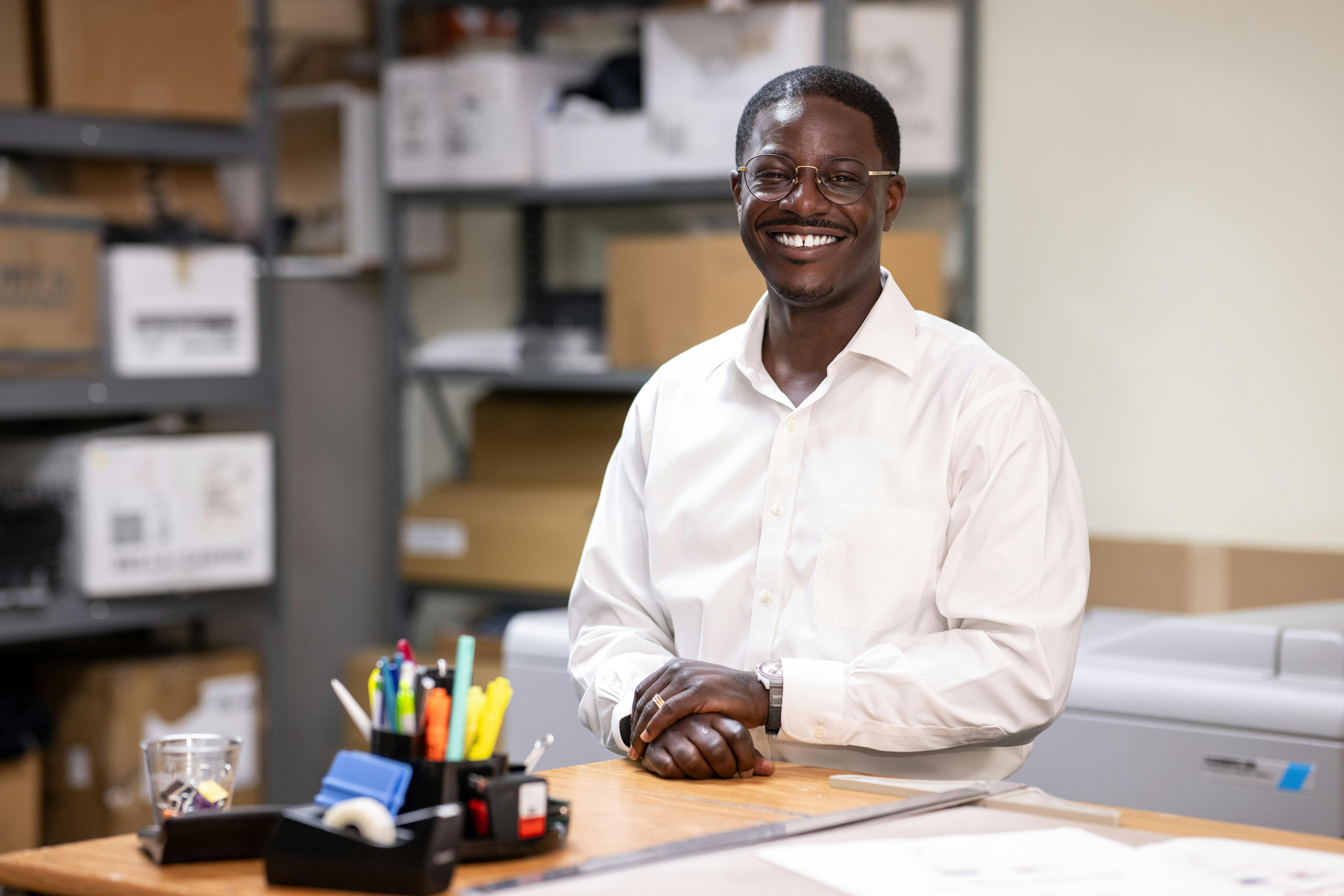 A photo of David smiling