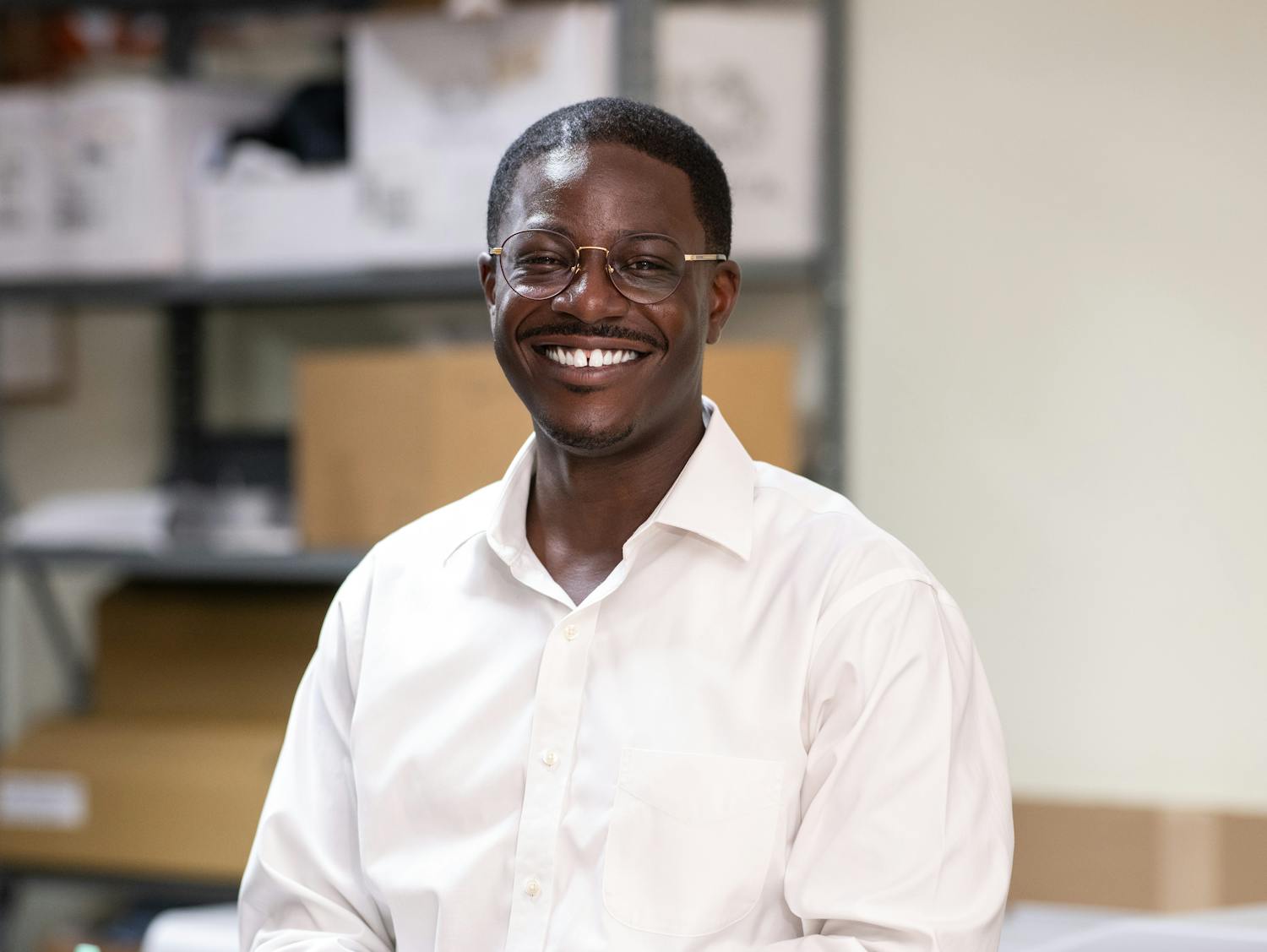 A photo of David smiling