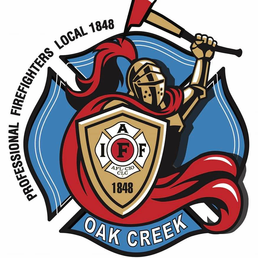 Oak Creek Firefighters Local 1848 Oak Creek Local 1848 Logo