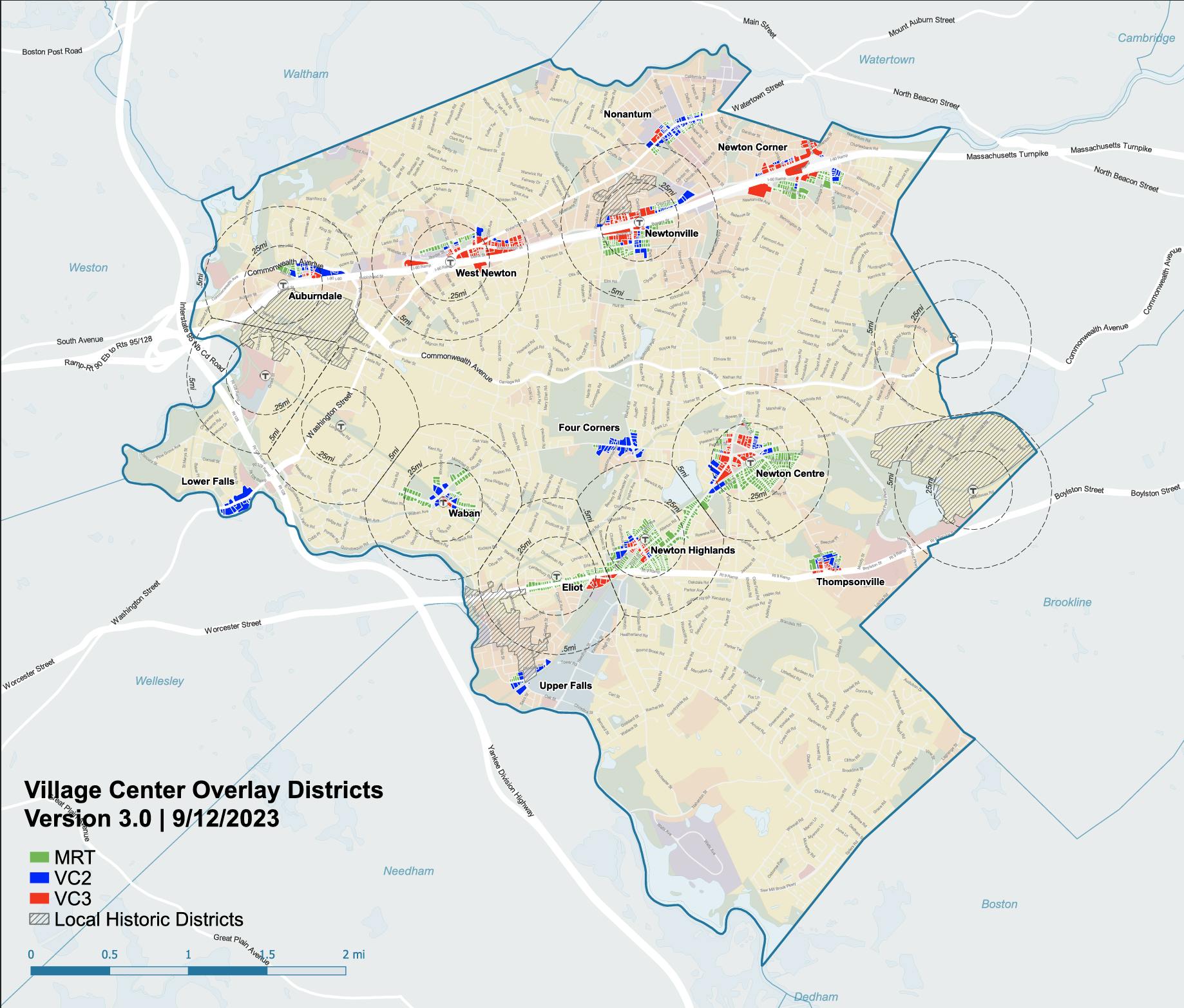 Village Center Overlay Districts