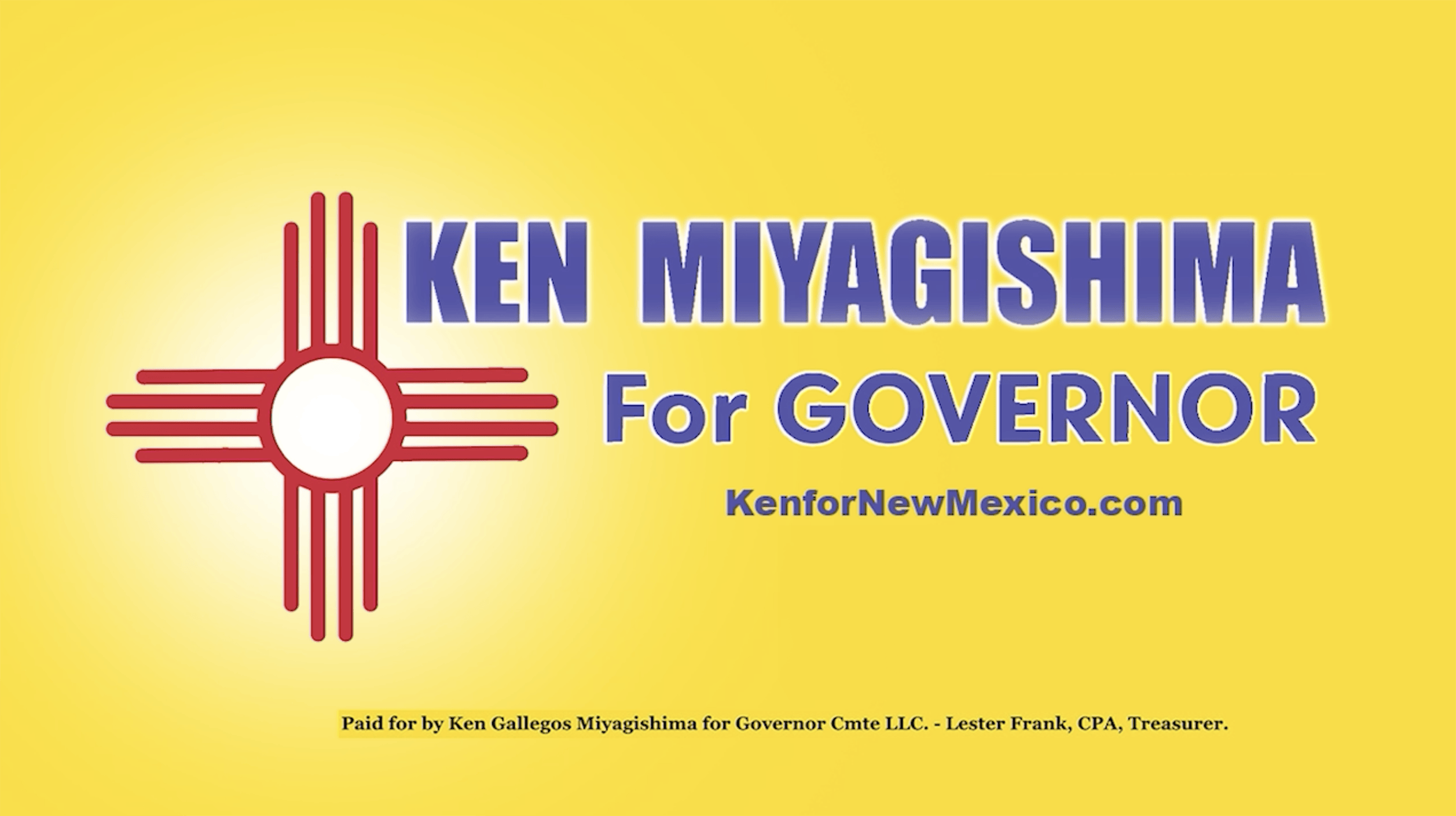 Ken Gallegos Miyagishima for Governor of New Mexico
