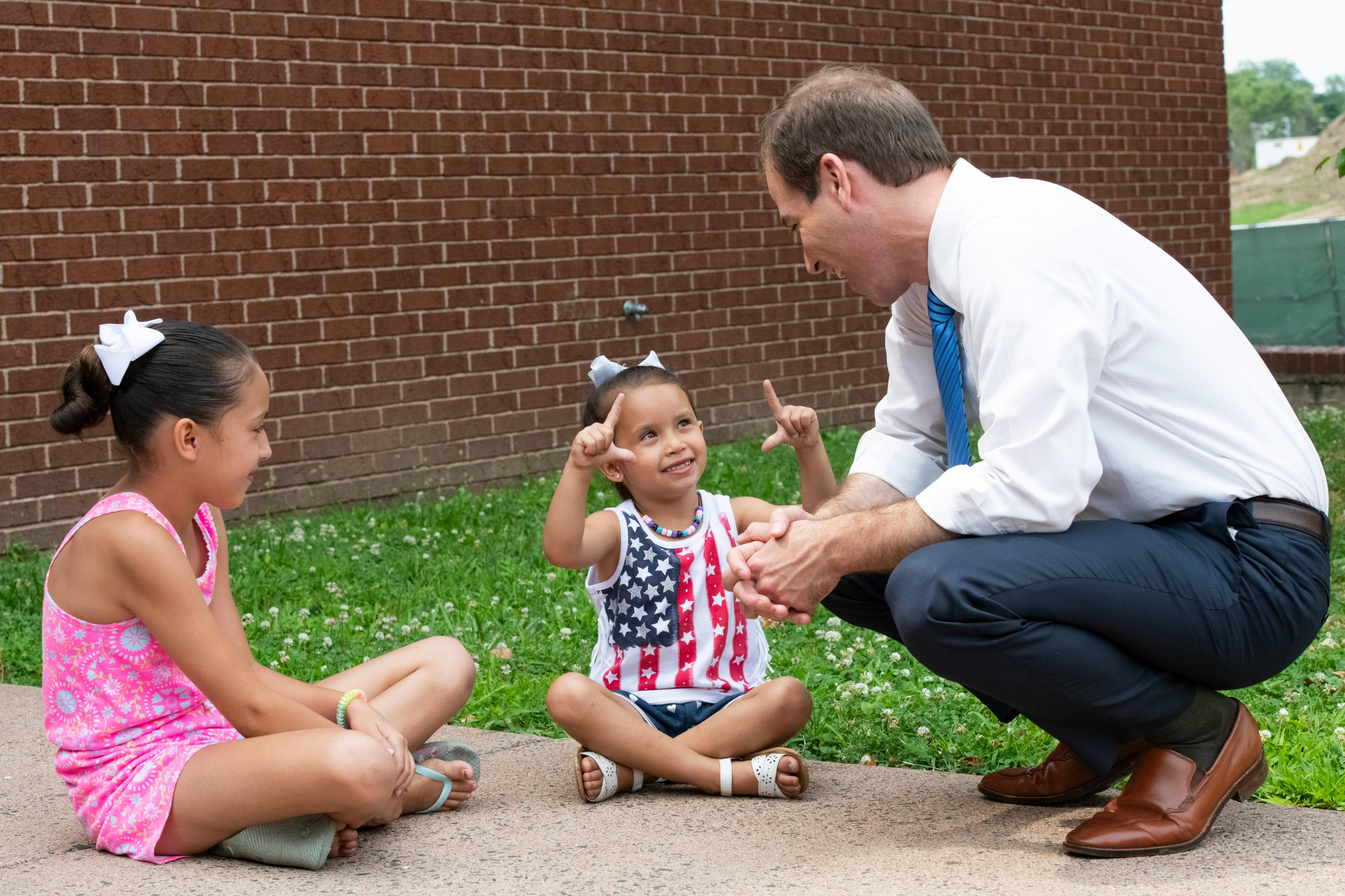 Luke with Two Children