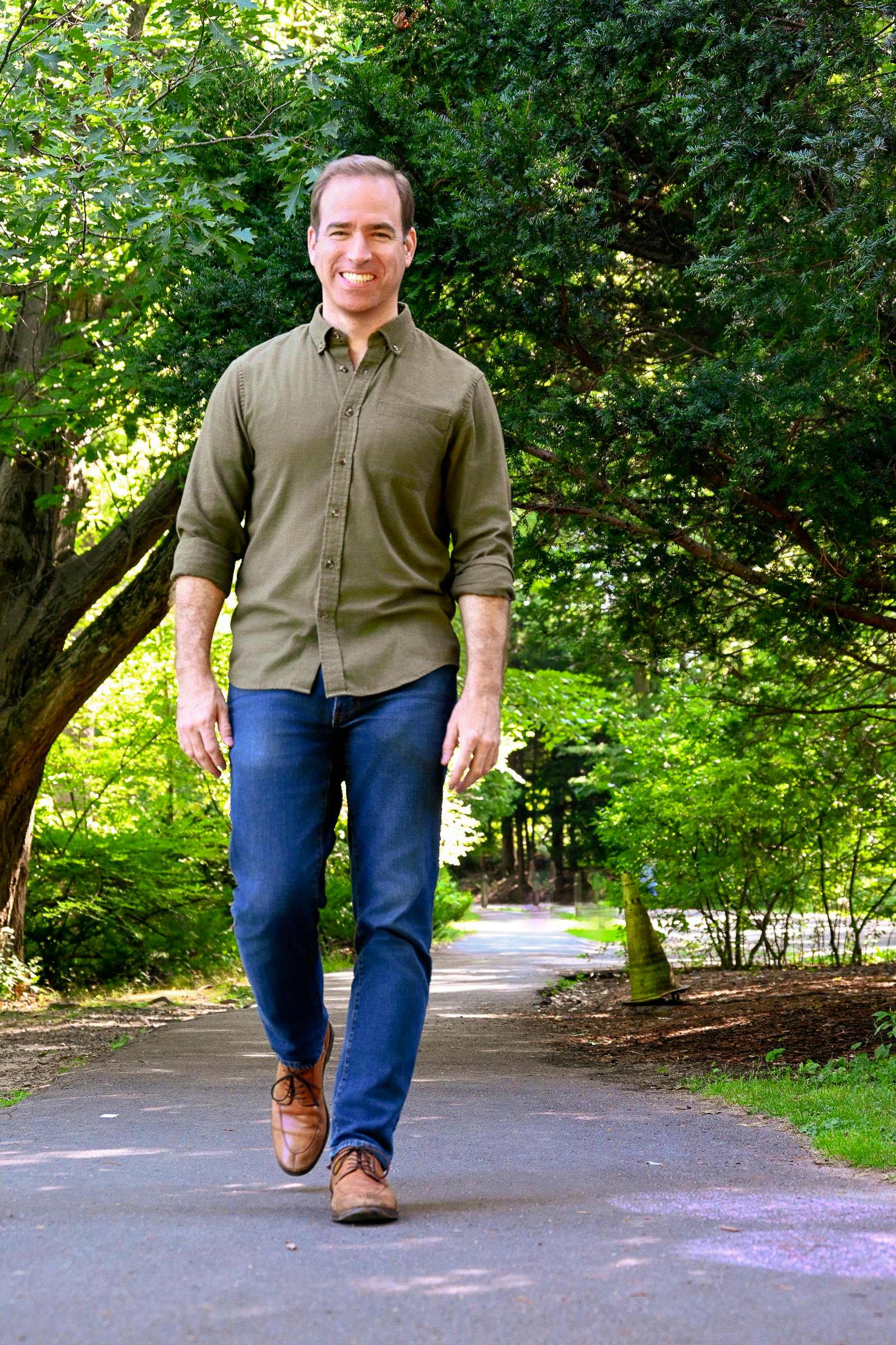 Luke Bronin in the Park