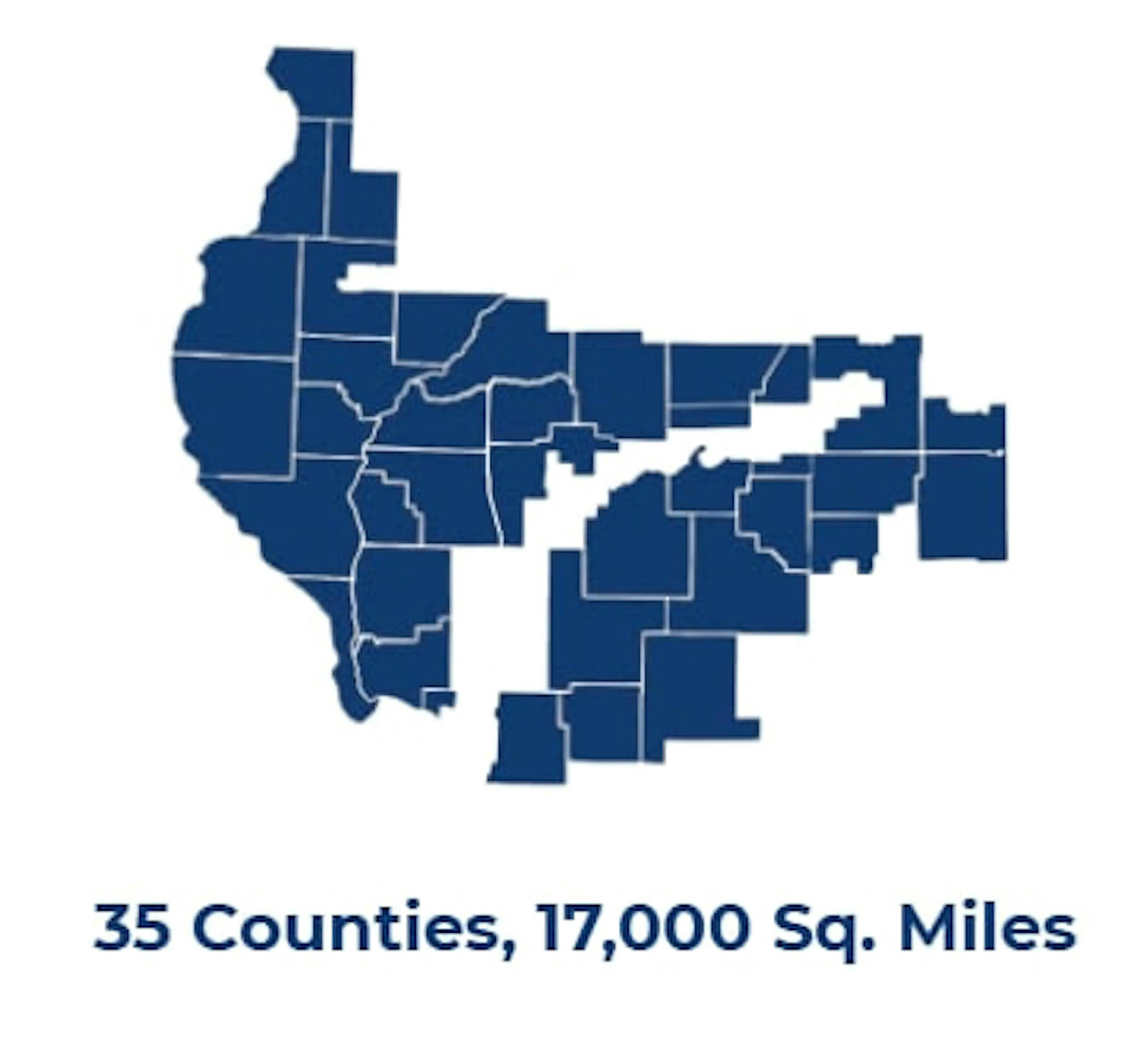 IL-15: 35 Counties, 17,000 Sq. Miles