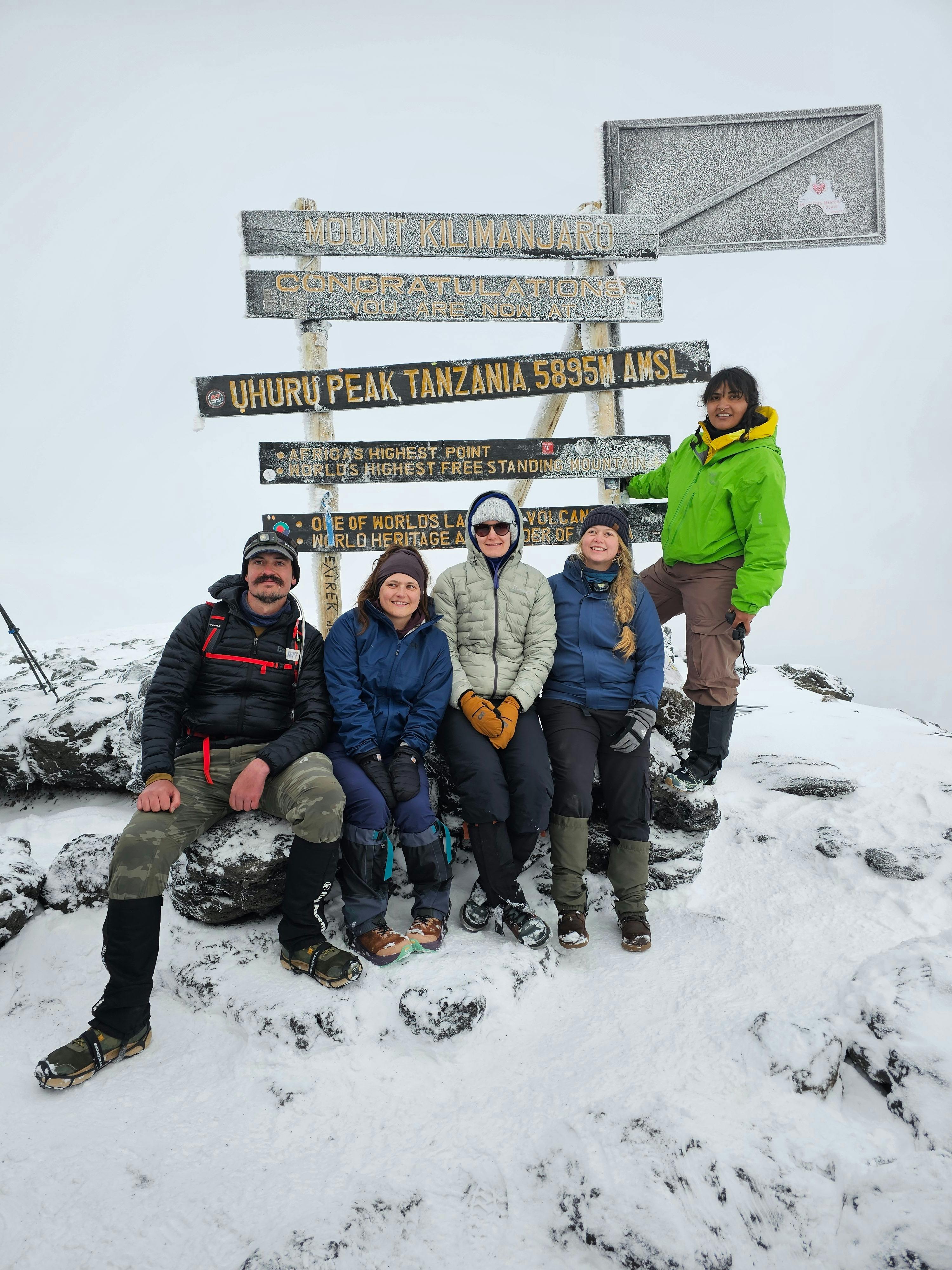 Peak Tanzania group photo of people