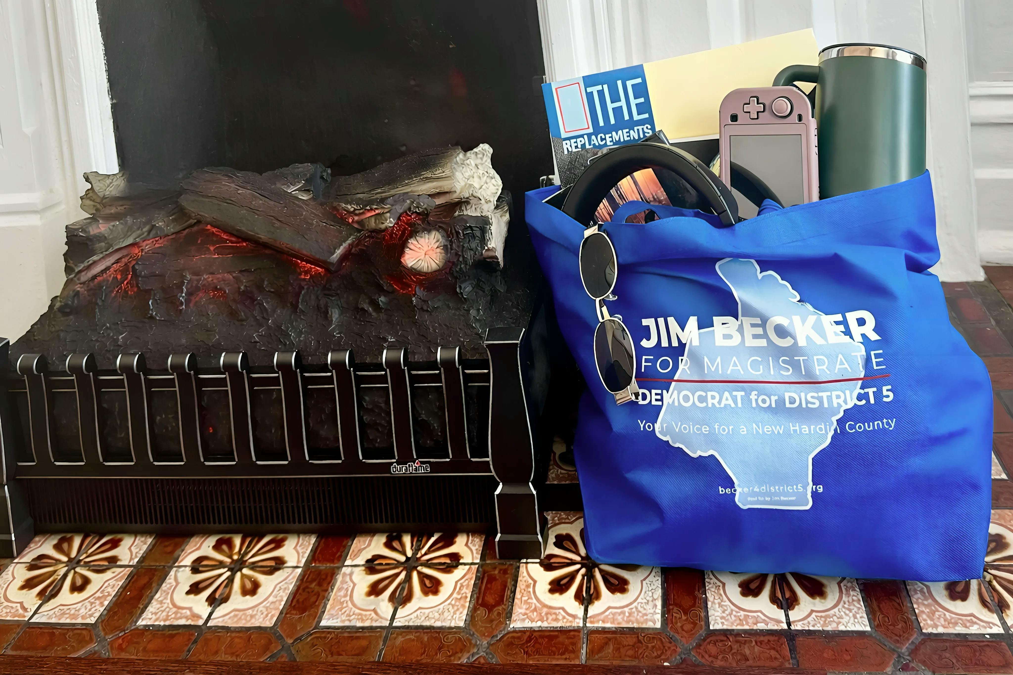 Photo of Jim Becker for Magistrate tote bag