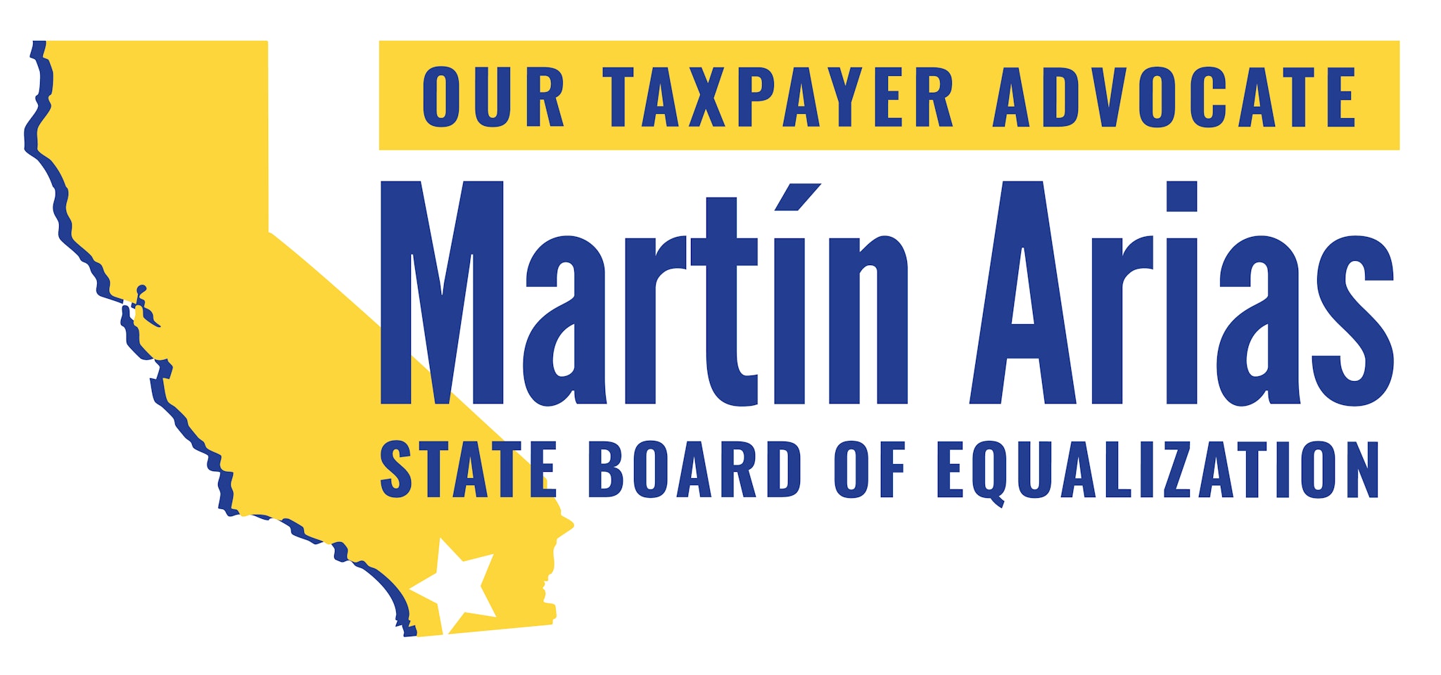 Martín Arias for State Board of Equalization logo