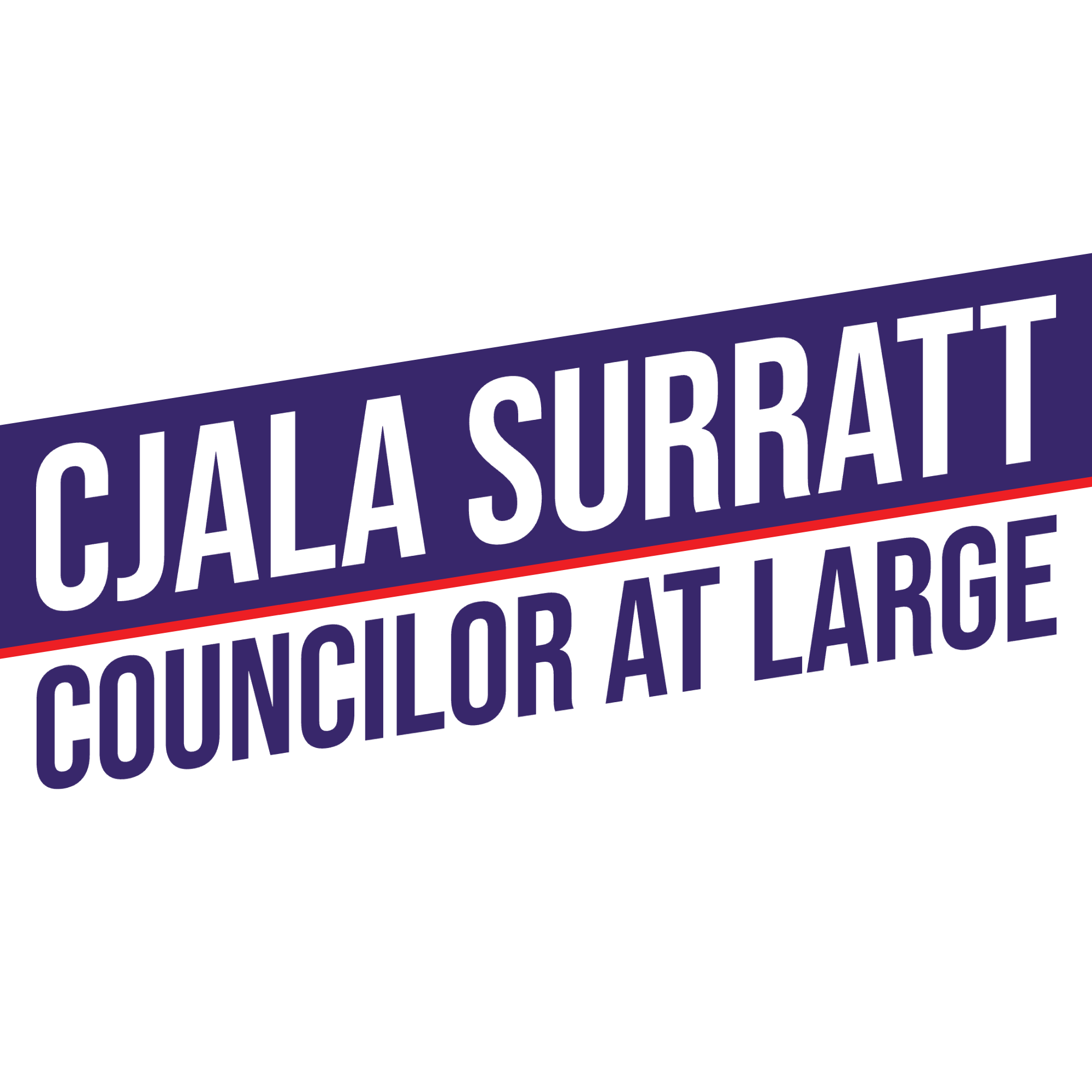 Logo of Political Candidate, Cjala Surratt