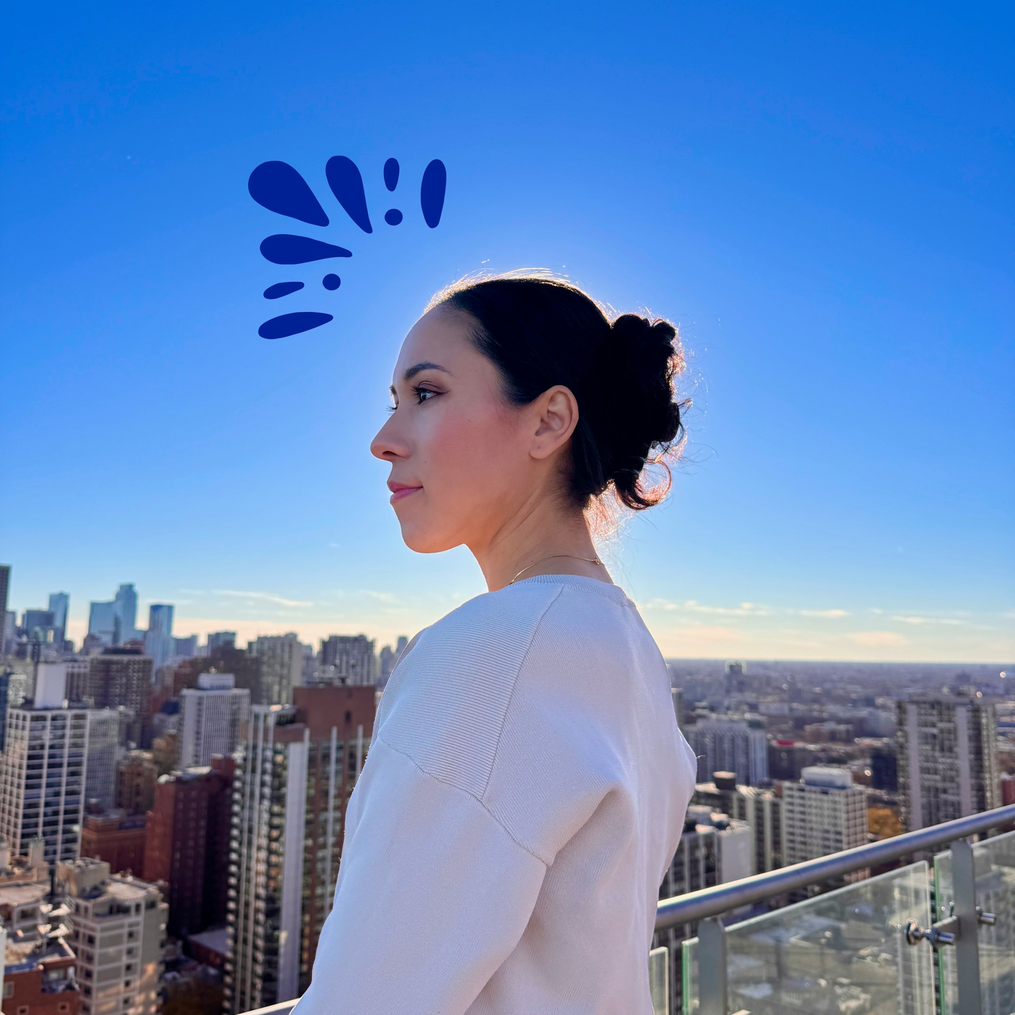 Anabel Mendoza, candidate for Congress in Illinois’ 7th District, looks out over the Chicago skyline