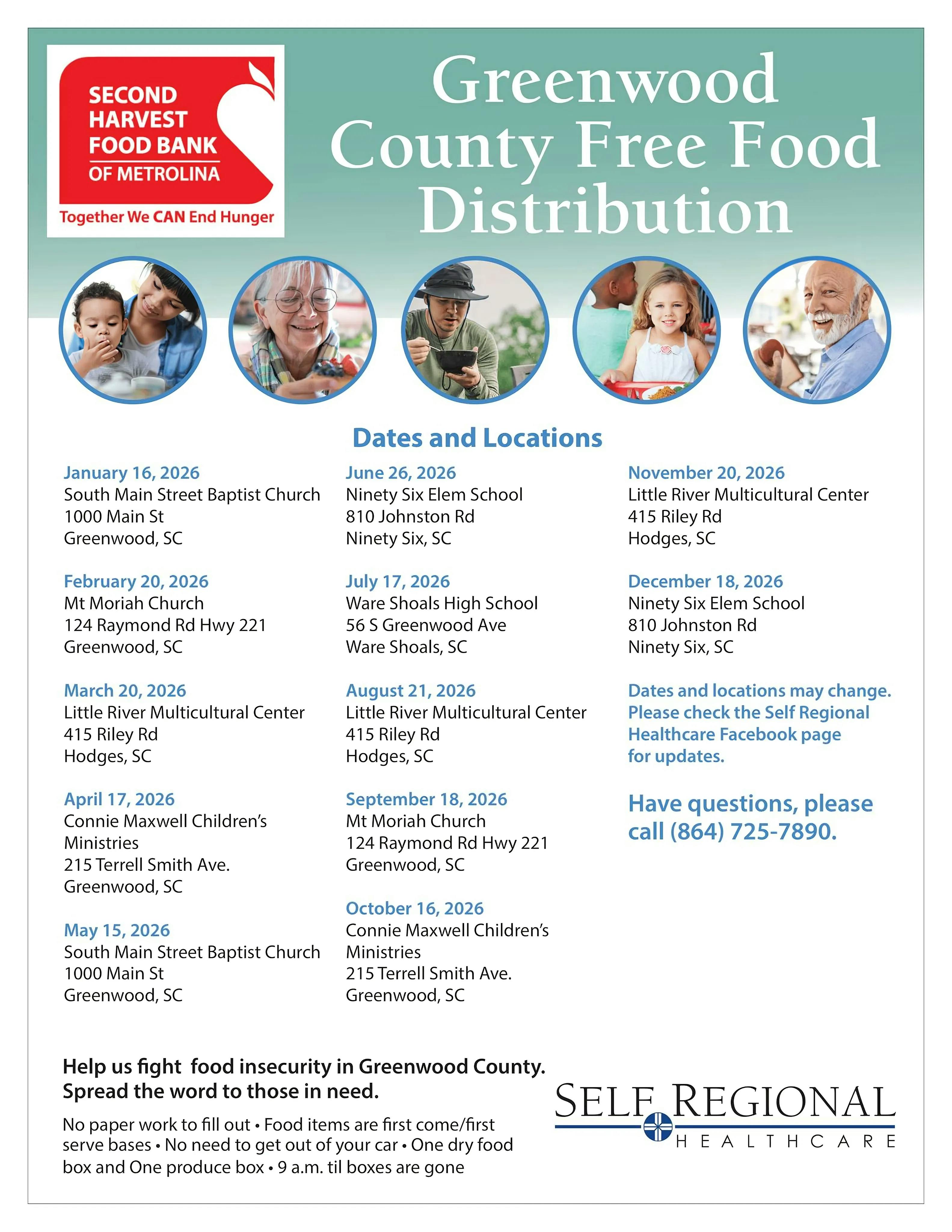 Greenwood County Free Food Distribution
