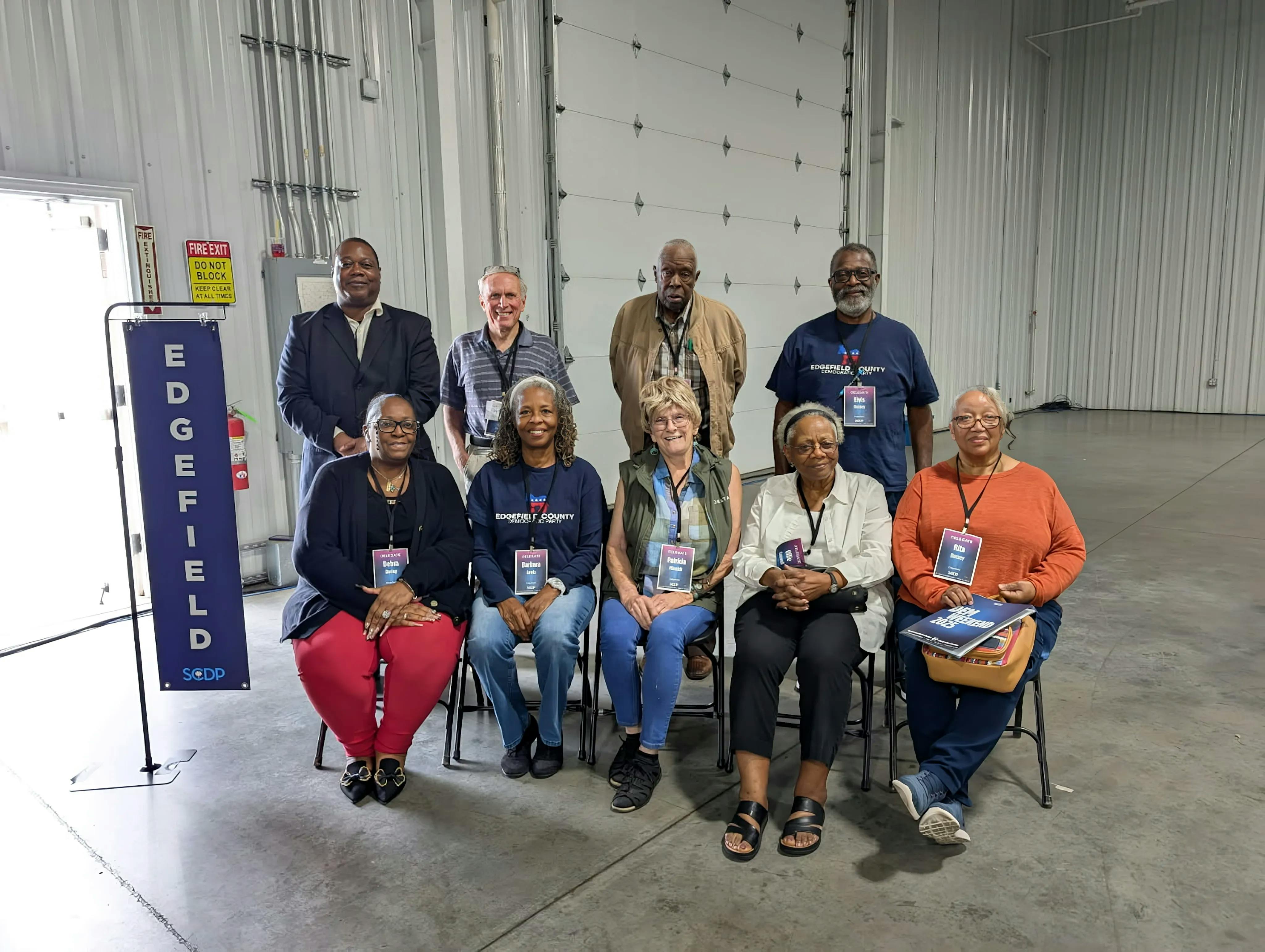 ECDP members at South Carolina Democratic Party Convention 2026.