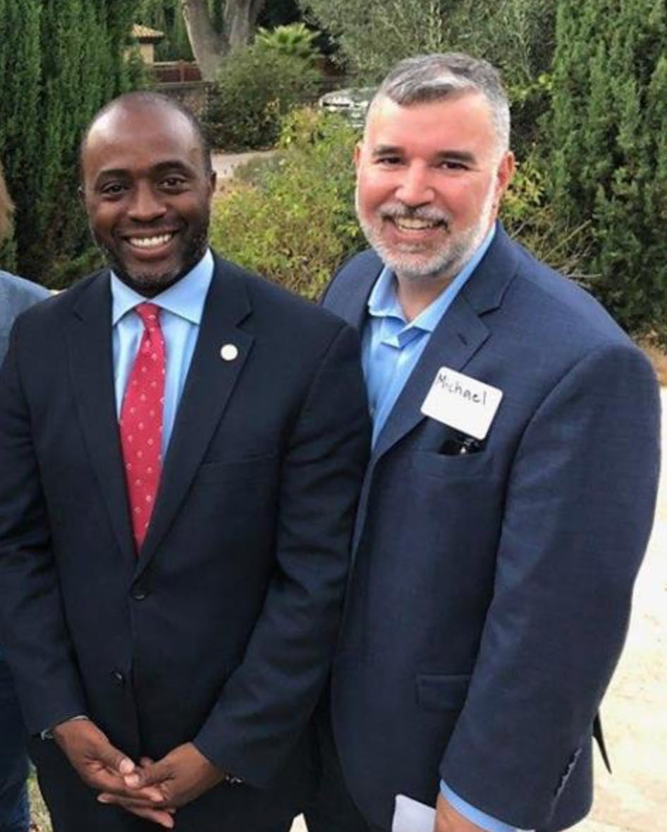 Michael with Tony Thurmond