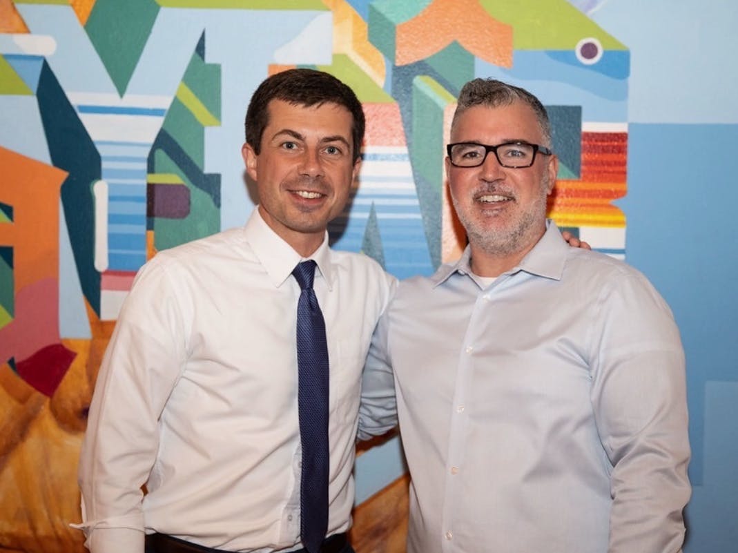 Michael with Mayor Pete