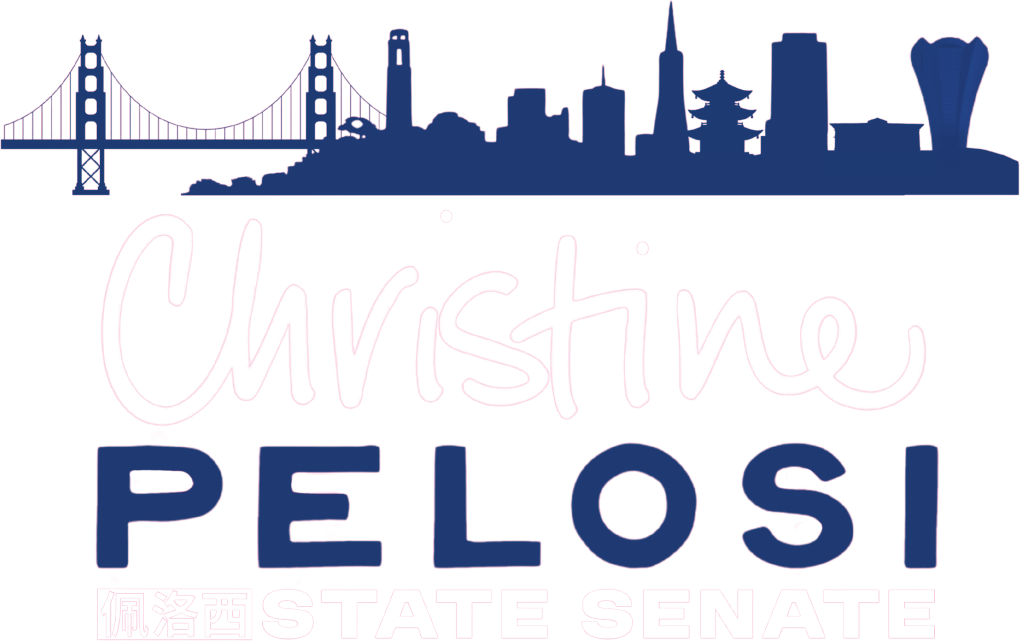Christine Pelosi for State Senate logo