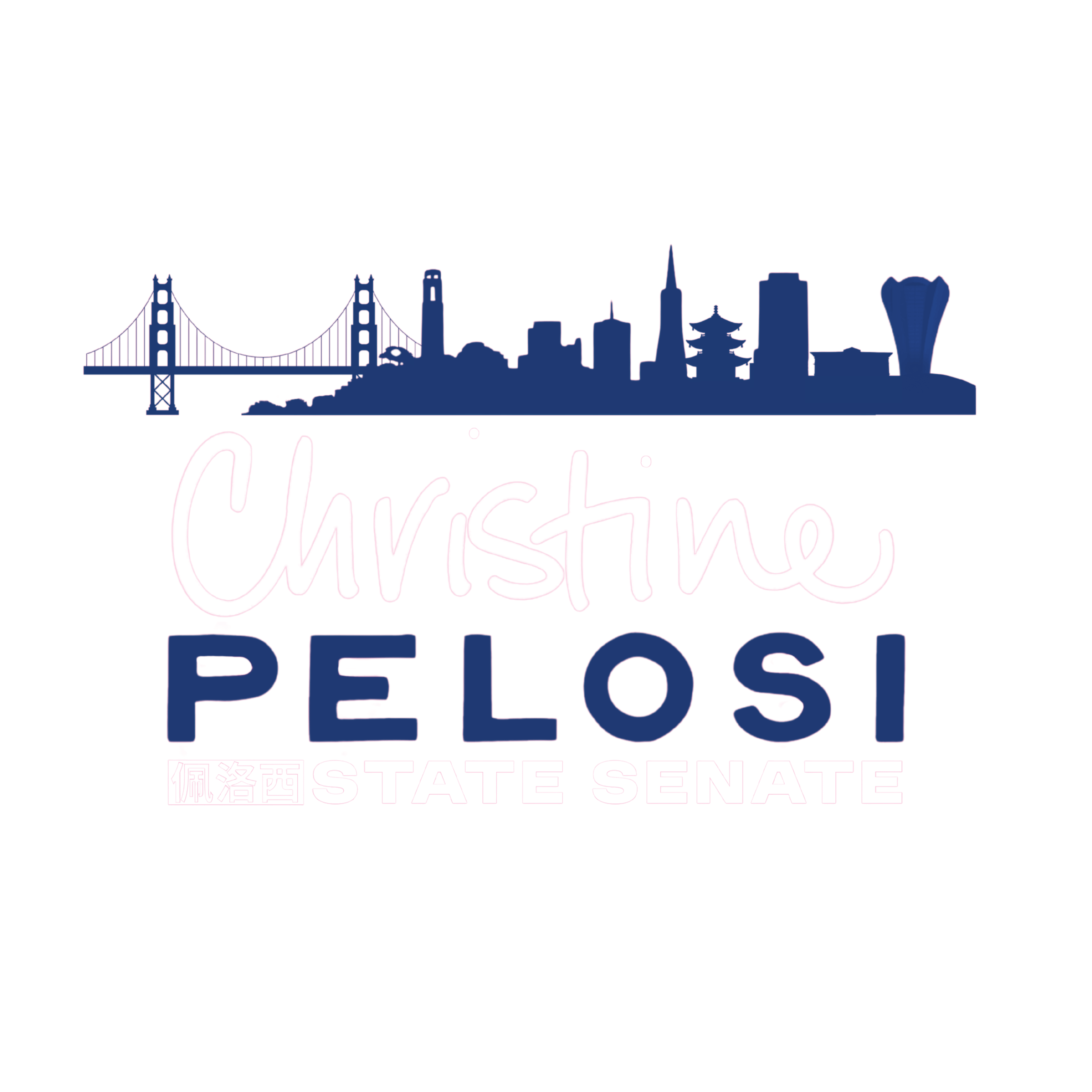 Christine Pelosi for State Senate logo
