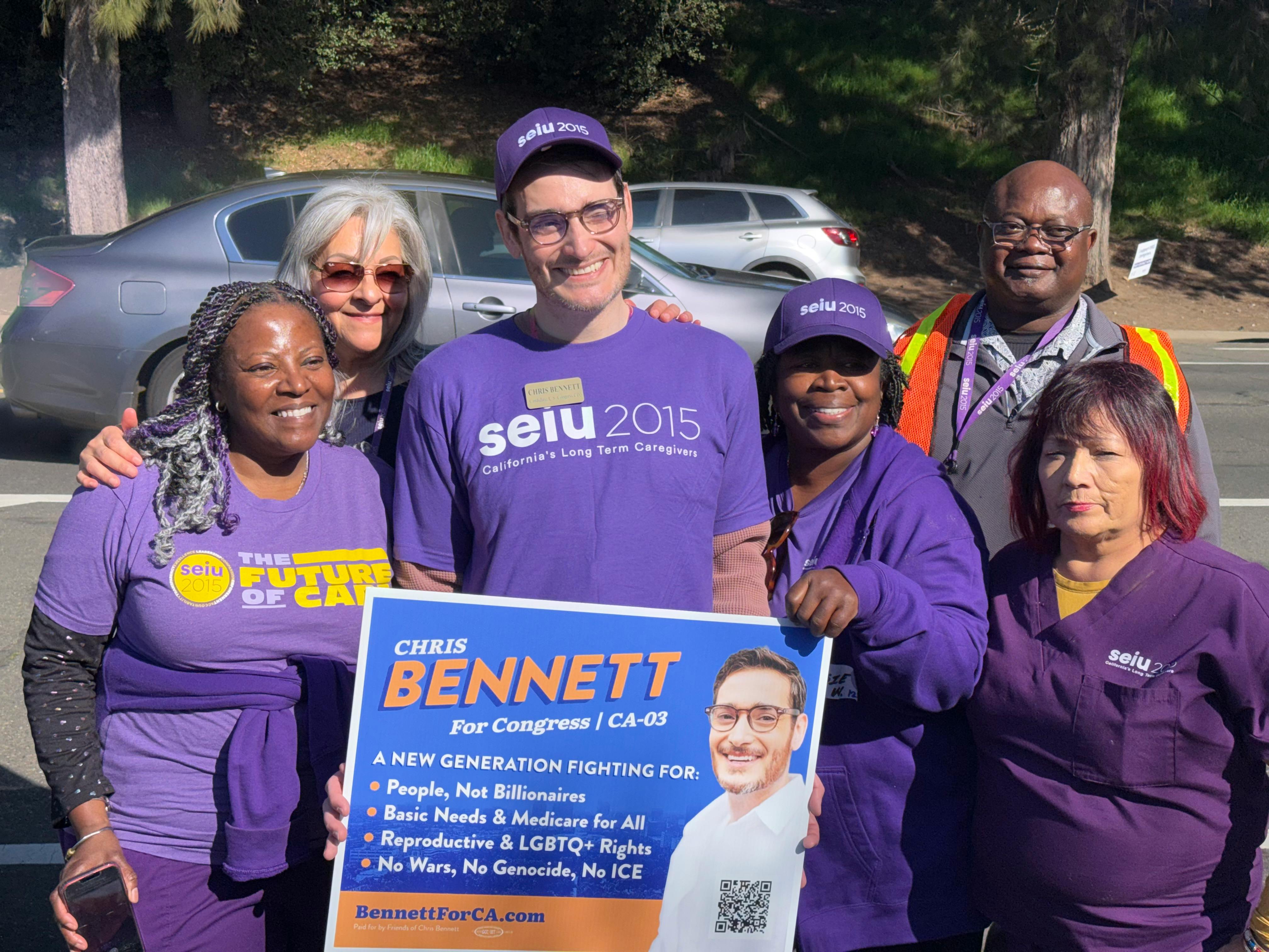 2-5-26 Chris with SEIU 2015 on the SNF picket line