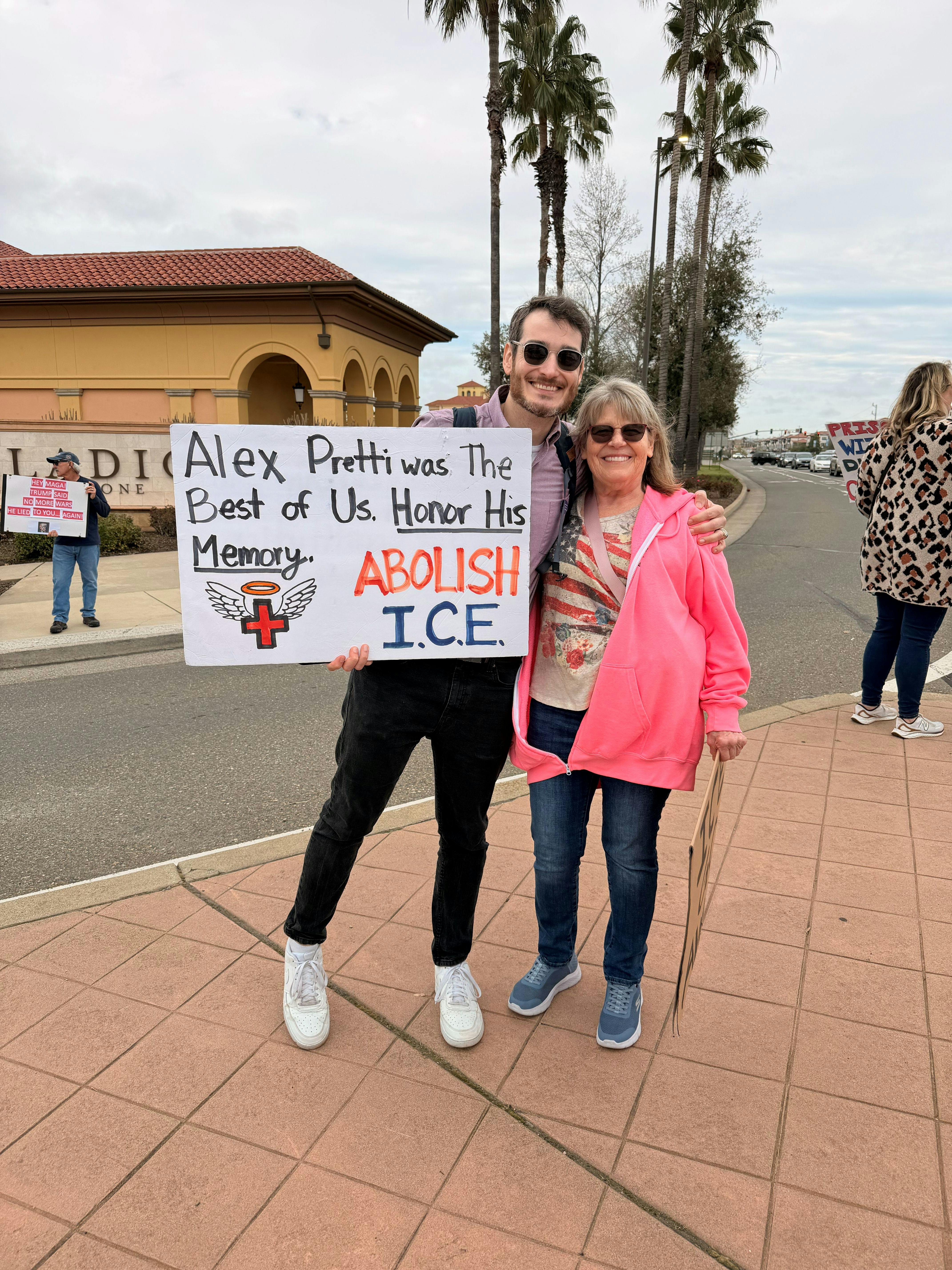 3-1-26 Chris at the Folsom Sunrise Solidarity ICE Protest