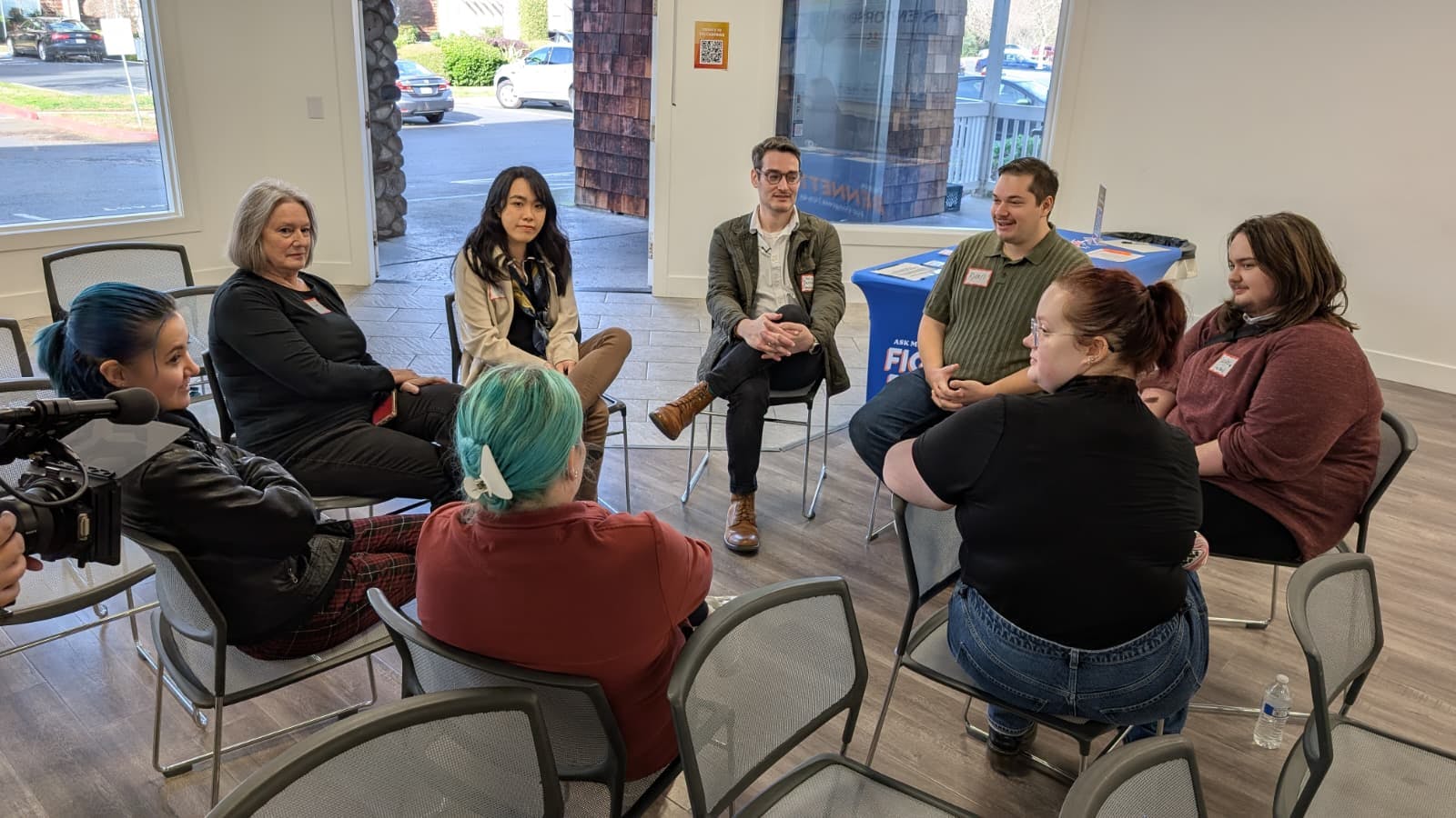 1-11-26 Chris chatting with volunteers during our January 11th kickoff