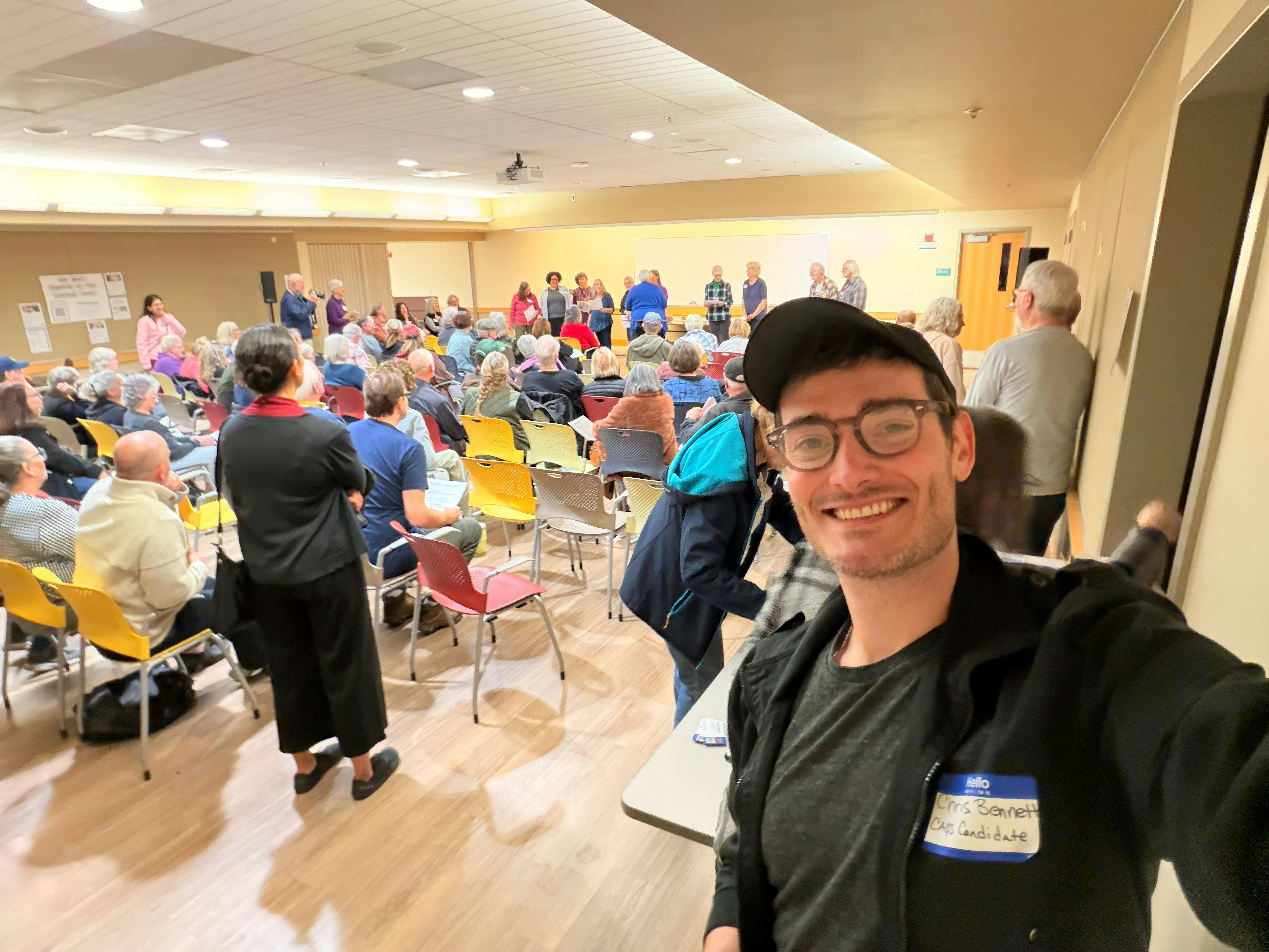 2-3-26 Chris at the Fair Oaks-Carmicahel Indivisible Meeting