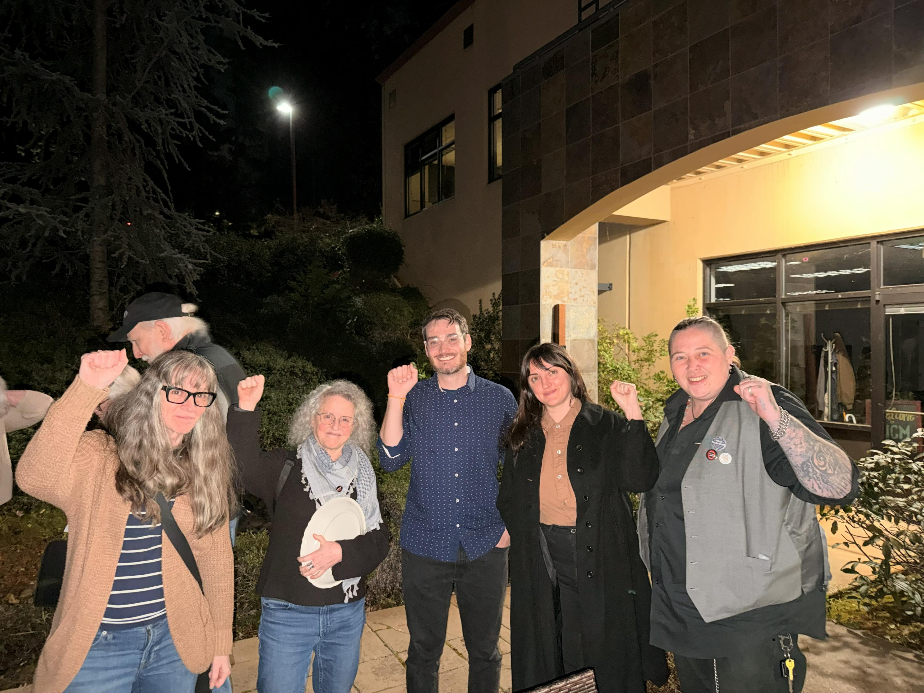 3-3-25 Chris with supporters after Nevada County Candidate Forum