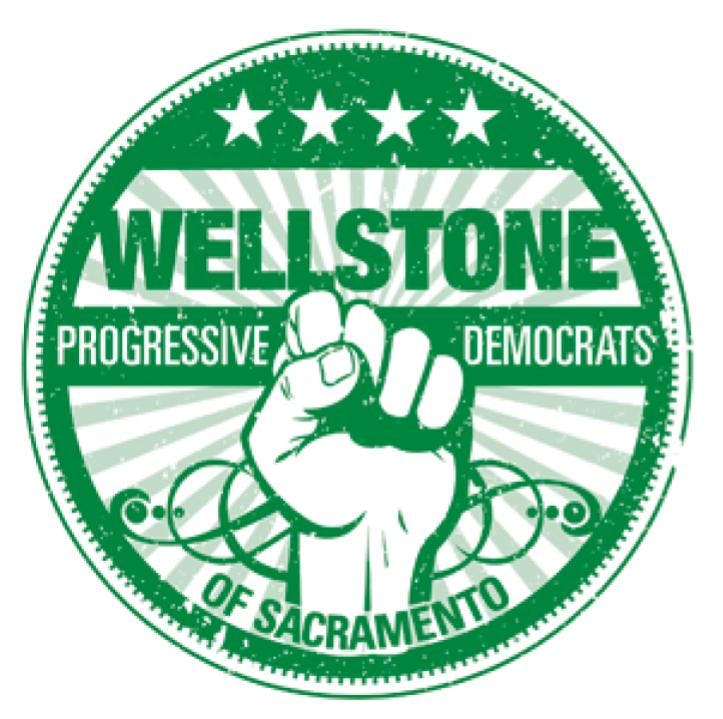 Wellstone Progressive Democrats of Sacramento Affiliated with Our Revolution Logo