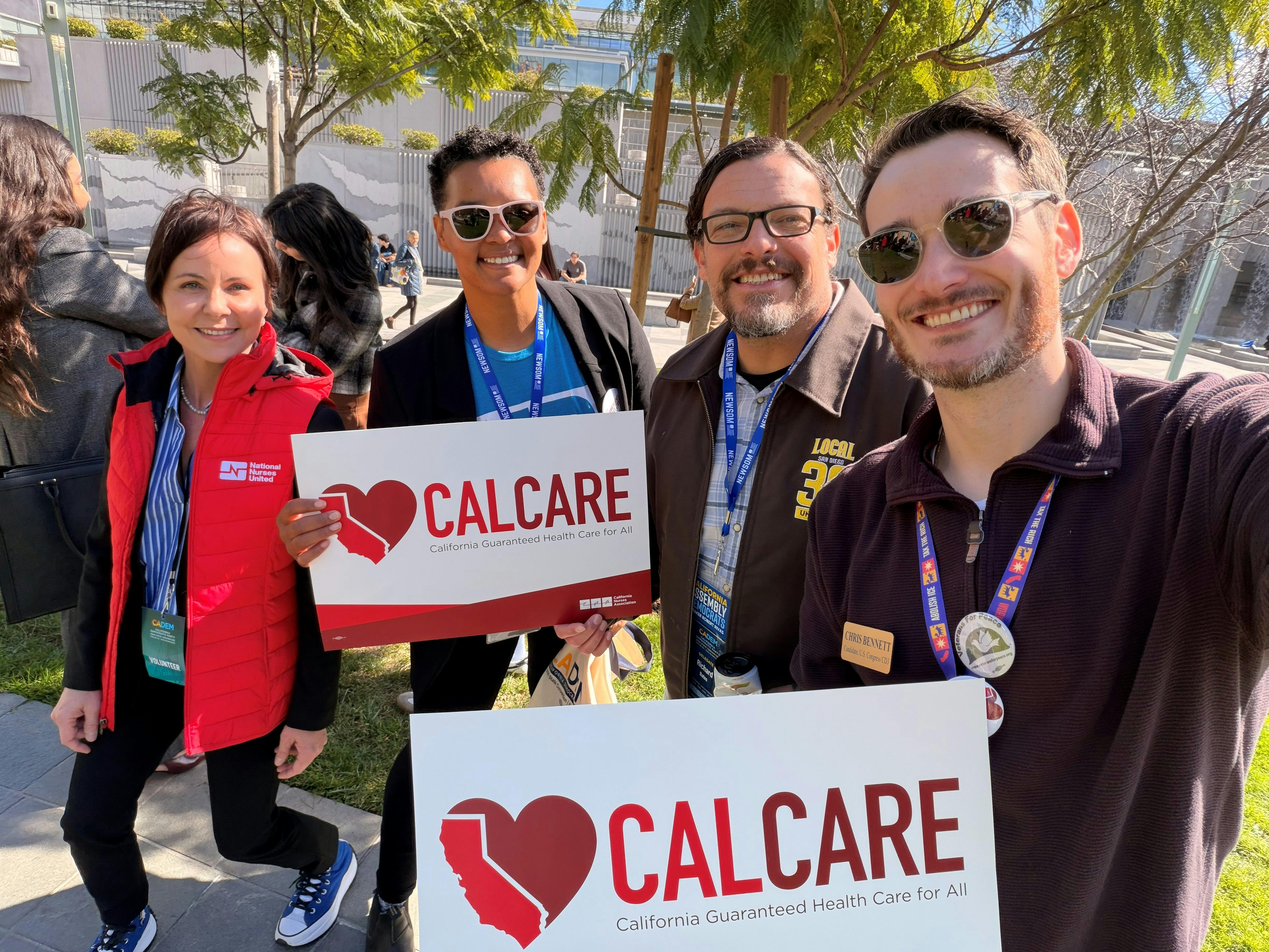 2-21-26 Chris at the CALCARE CADEM Convention Rally in SF