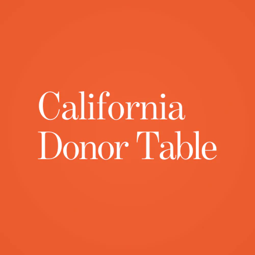 California Donor Table California Donor Table