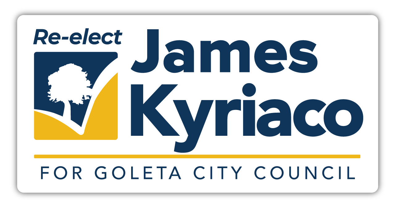 Re-Elect James Kyriaco at Goleta City Council logo