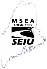Maine Service Employees Association Local 1989 endorsement logo