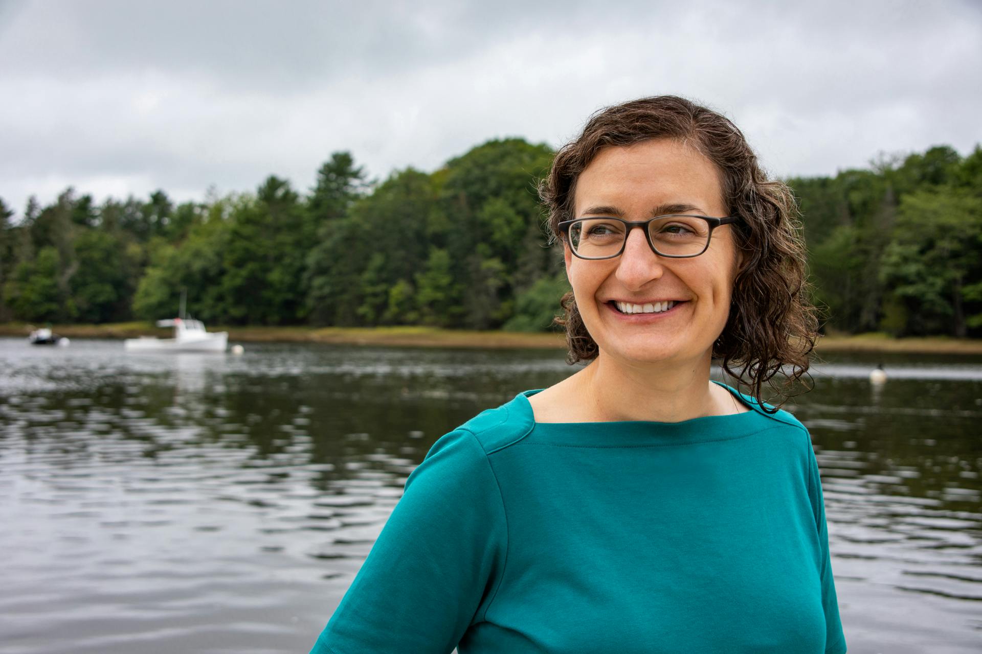 Nicole at the Ellsworth Waterfront