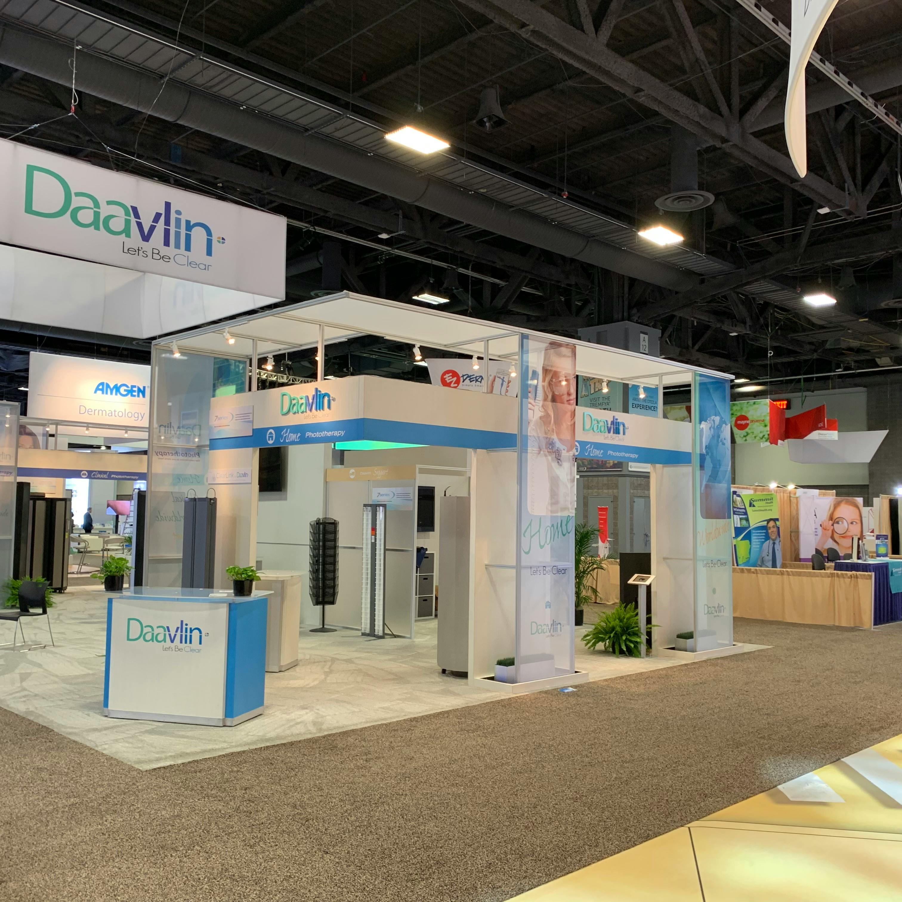 Daavlin booth at the AAD