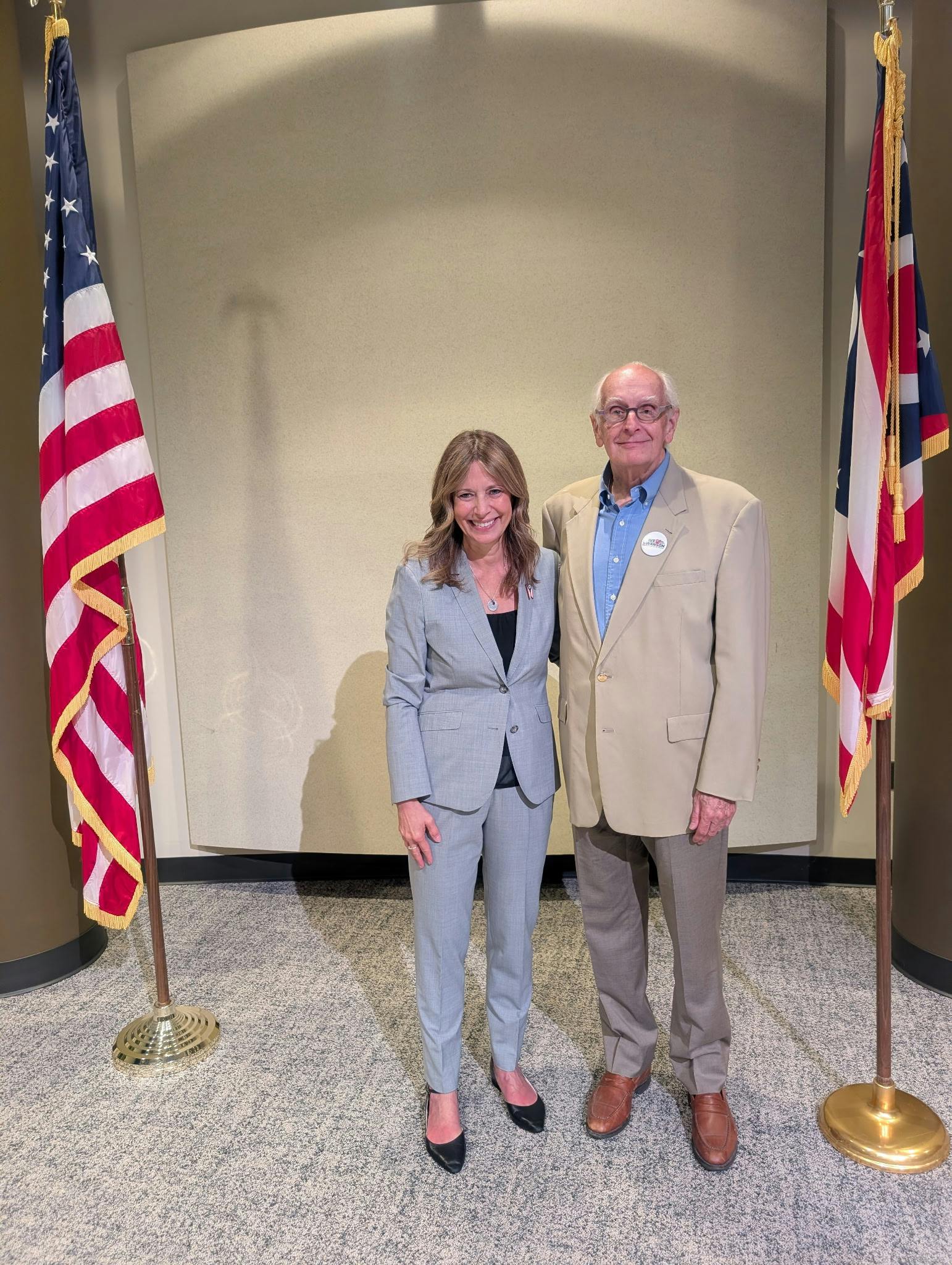Dave Swanson and Amy Acton