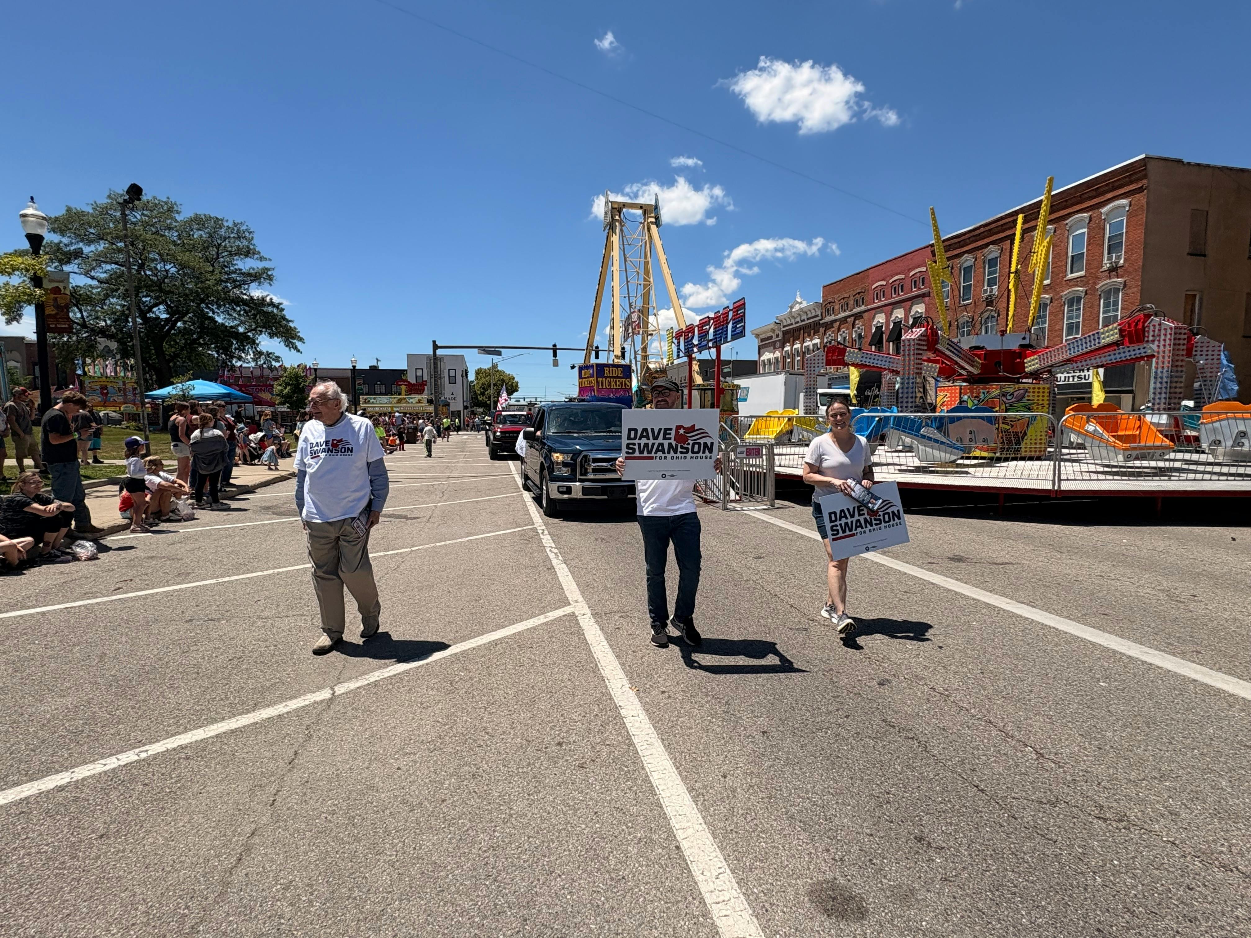 Dave Swanson at the Bryan Jubilee Parade