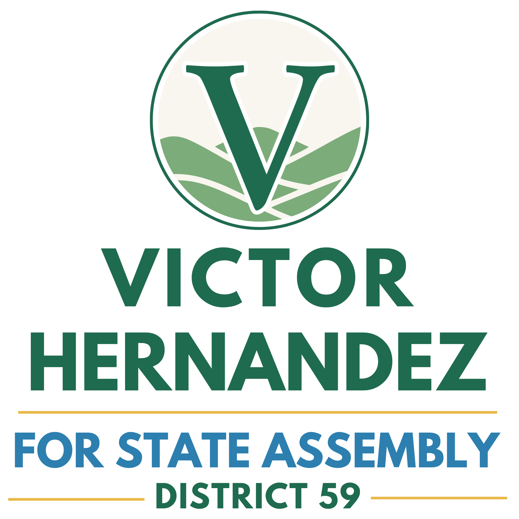 Victor Hernandez for State Assembly District 59 logo