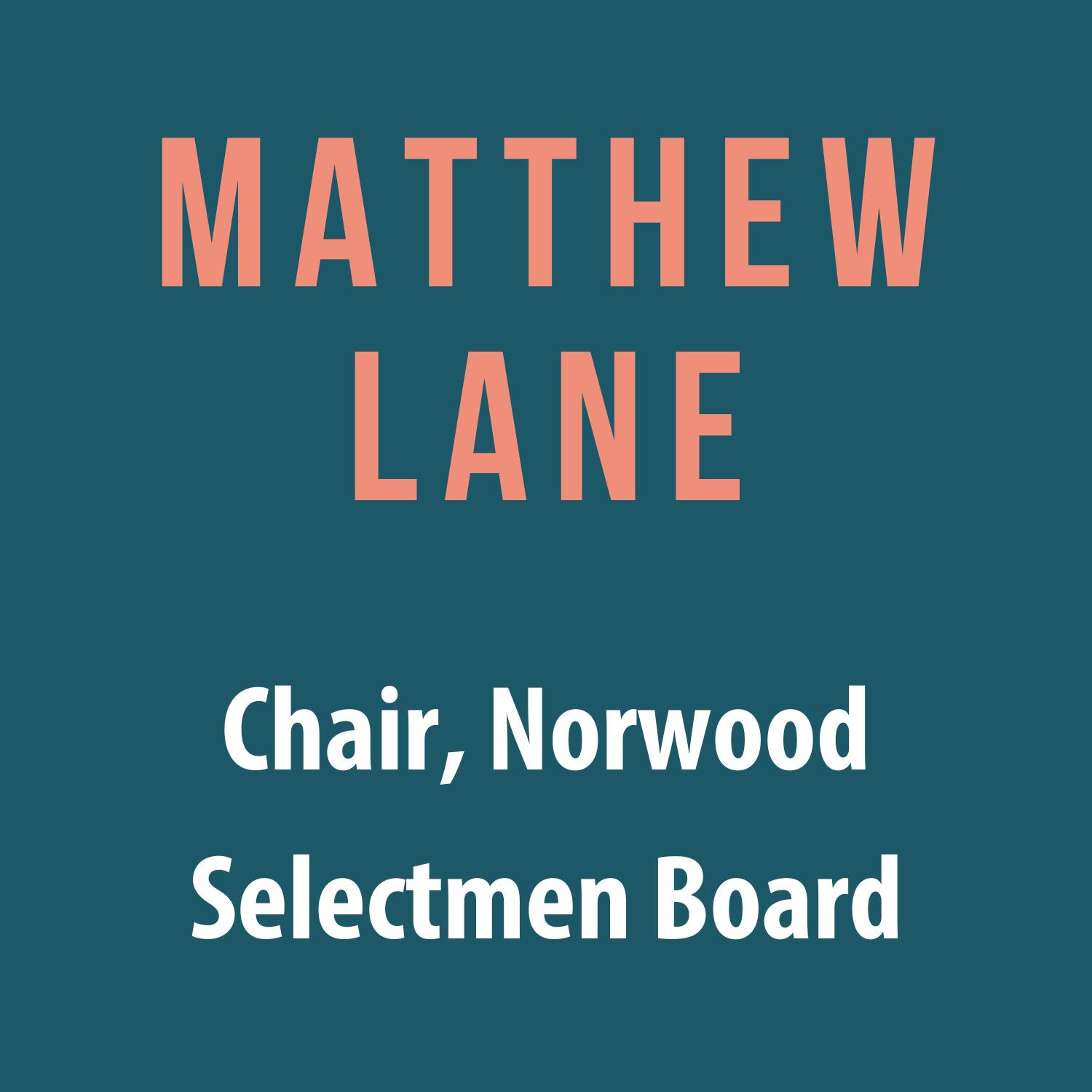 Matthew Lane proudly endorses Persis Yu