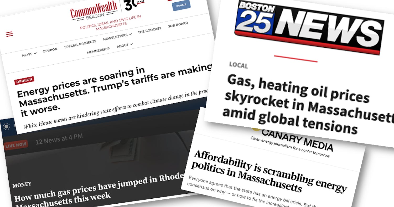 Compilation of news headlines about gas prices