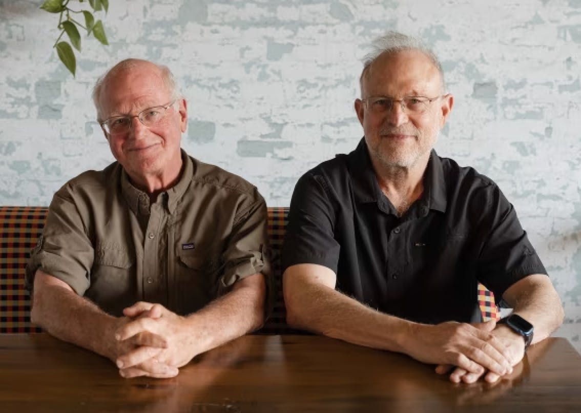 <p><span style="color: var(--color-text); text-decoration-color: var(--color-text);">Ben Cohen and Jerry Greenfield</span></p>