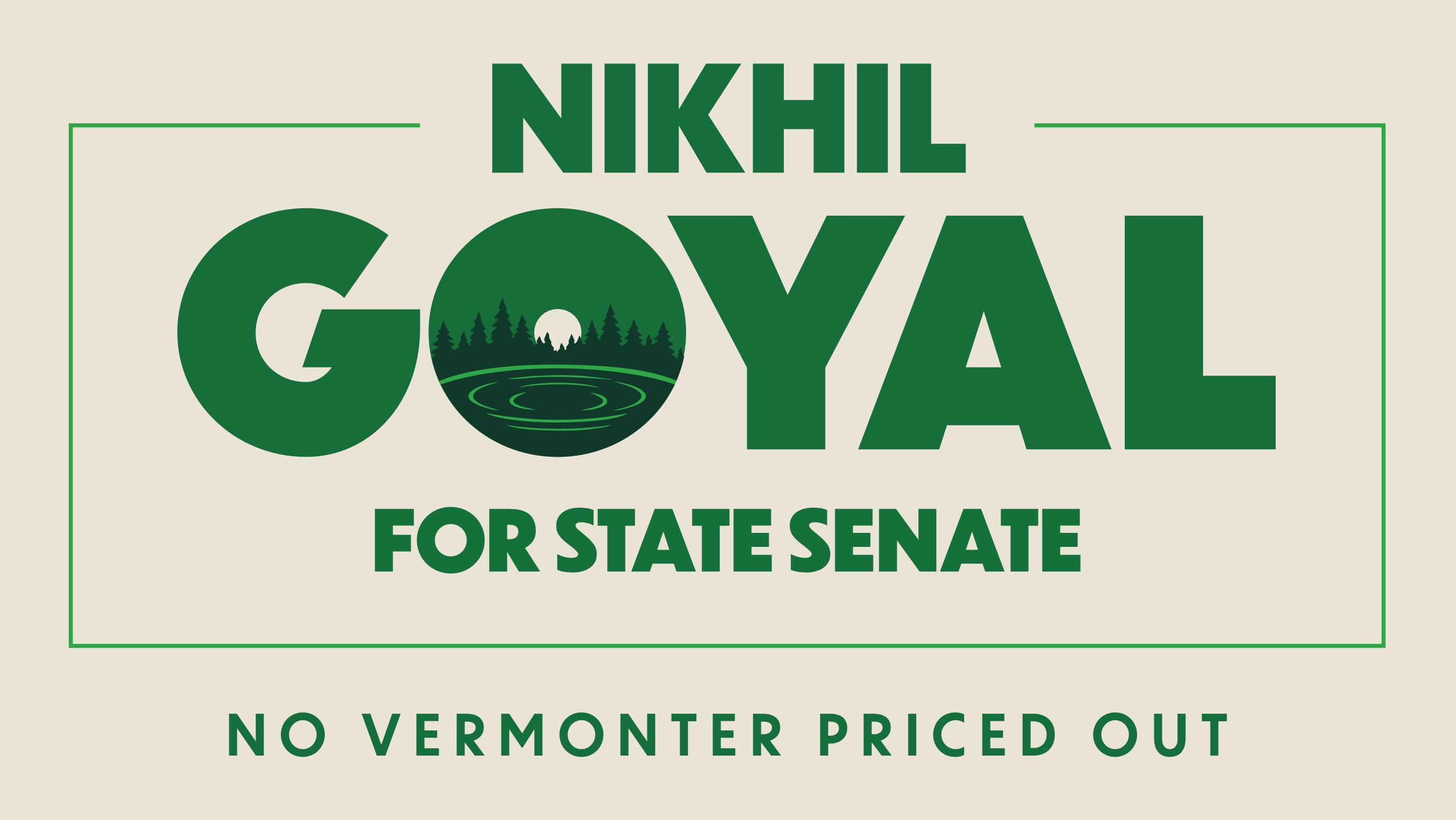 Nikhil Goyal for Vermont State Senate logo