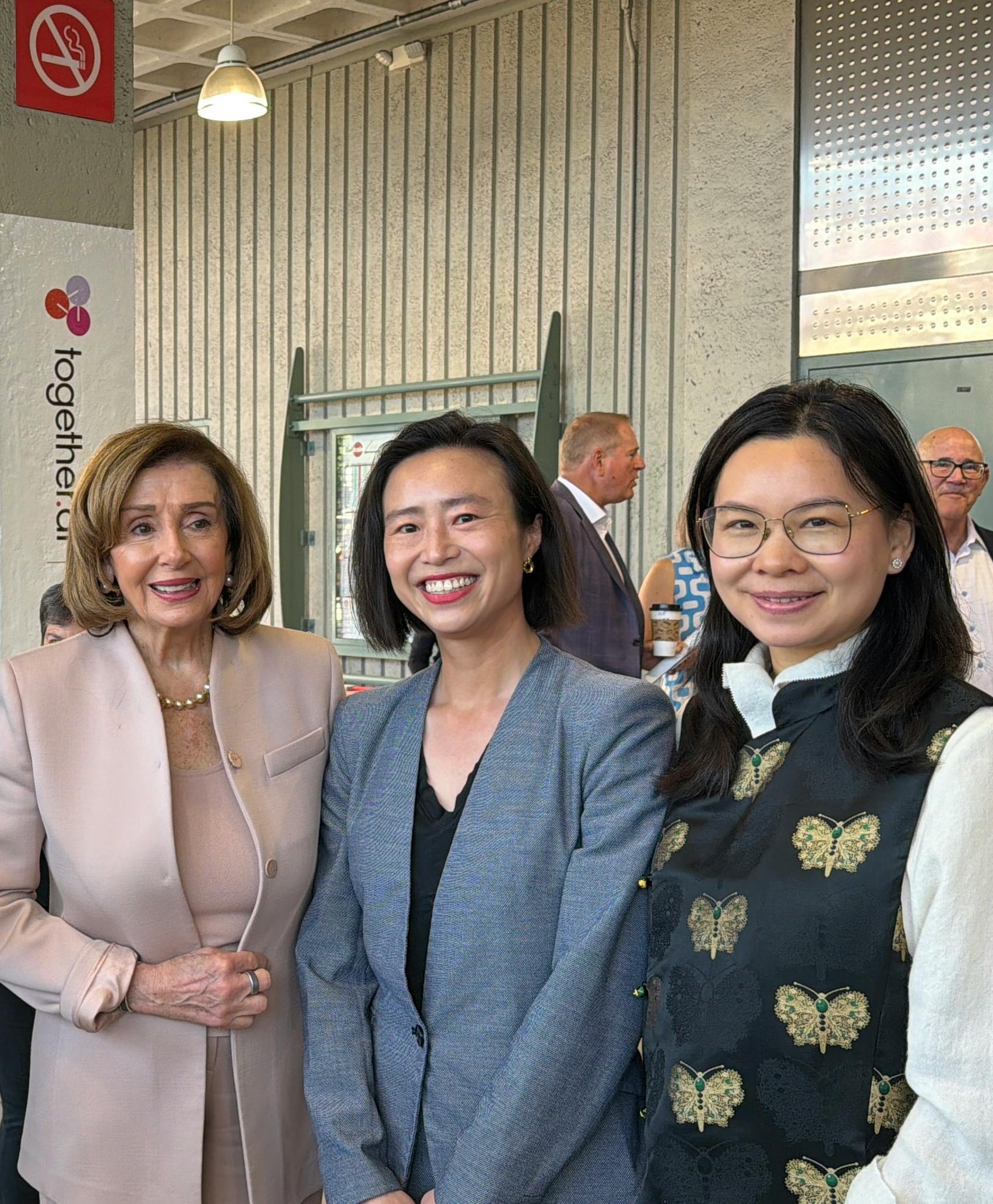 Connie Chan with Nancy Pelosi