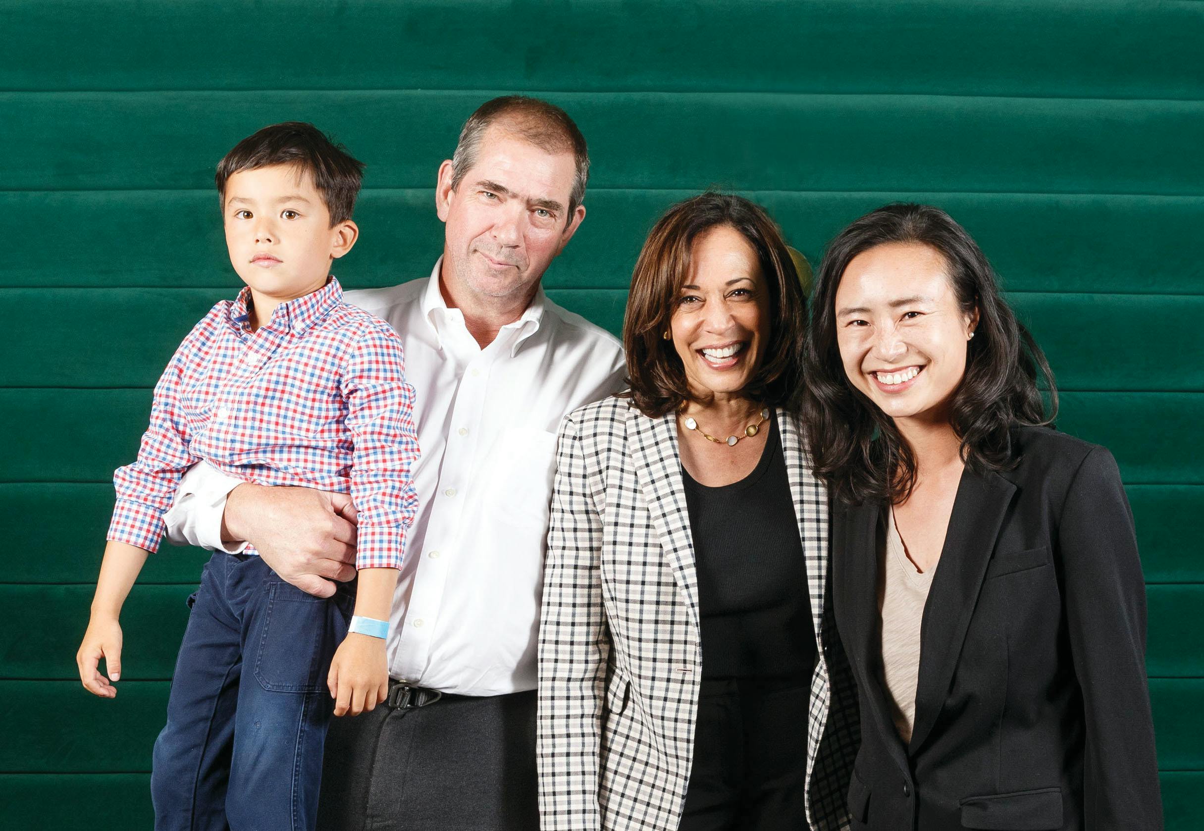 Connie Chan with Kamala Harris