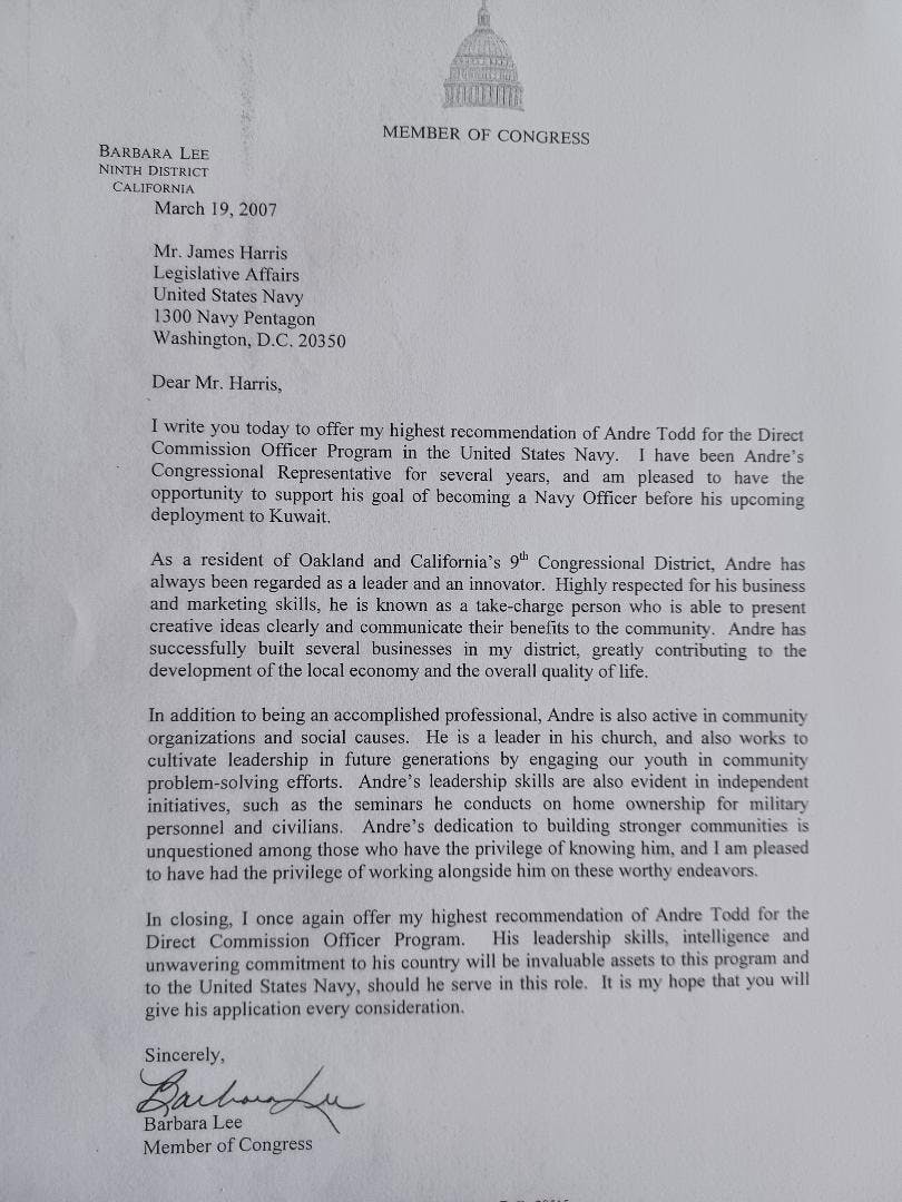 Congress Lady Barbara Lee