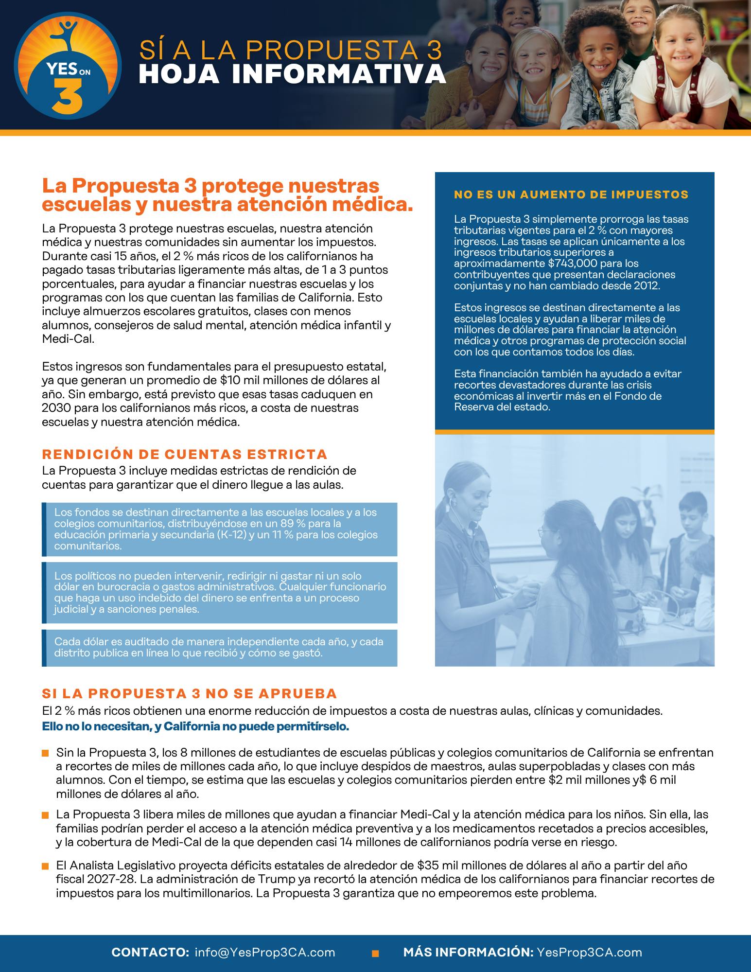 Fact Sheet (Spanish)