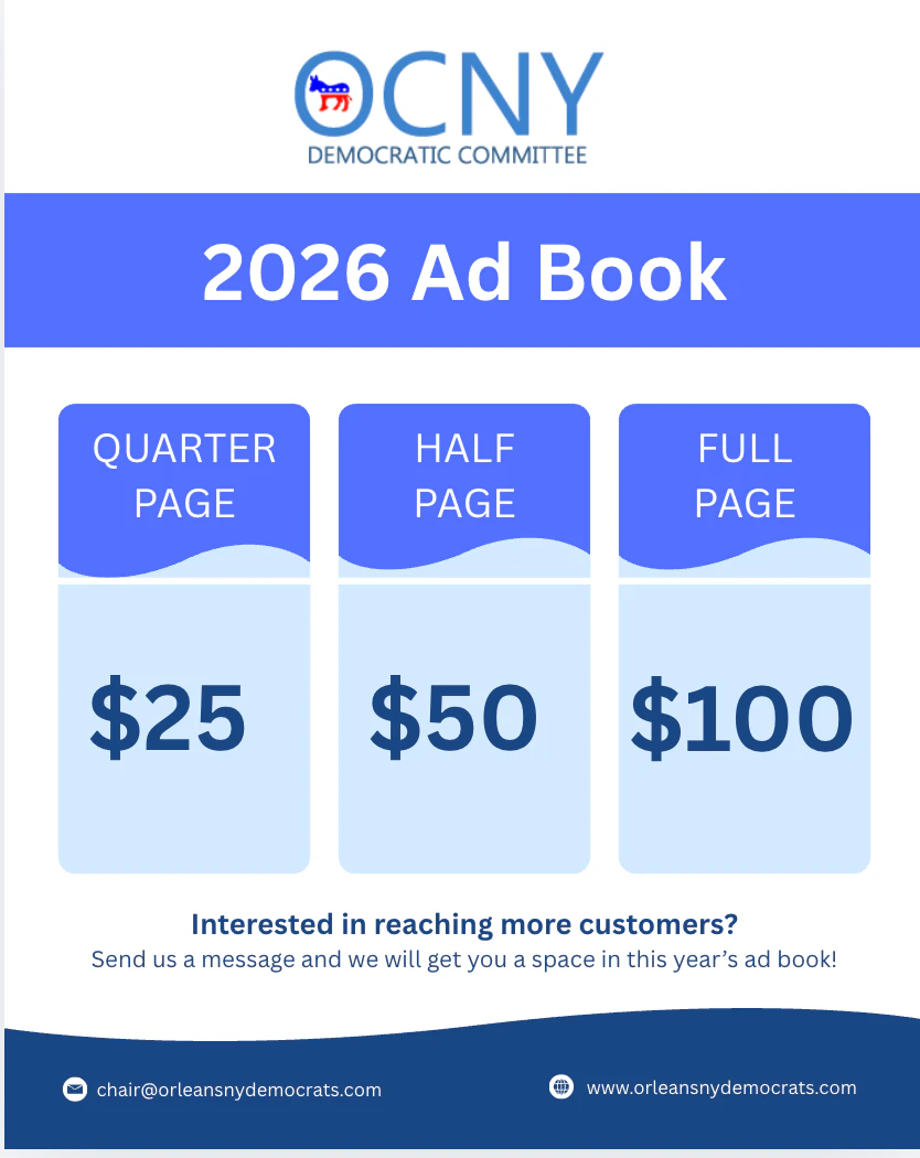 sales for ad book offered with prices $25 for ¼ page, $50 for half page, and $100 for full page.