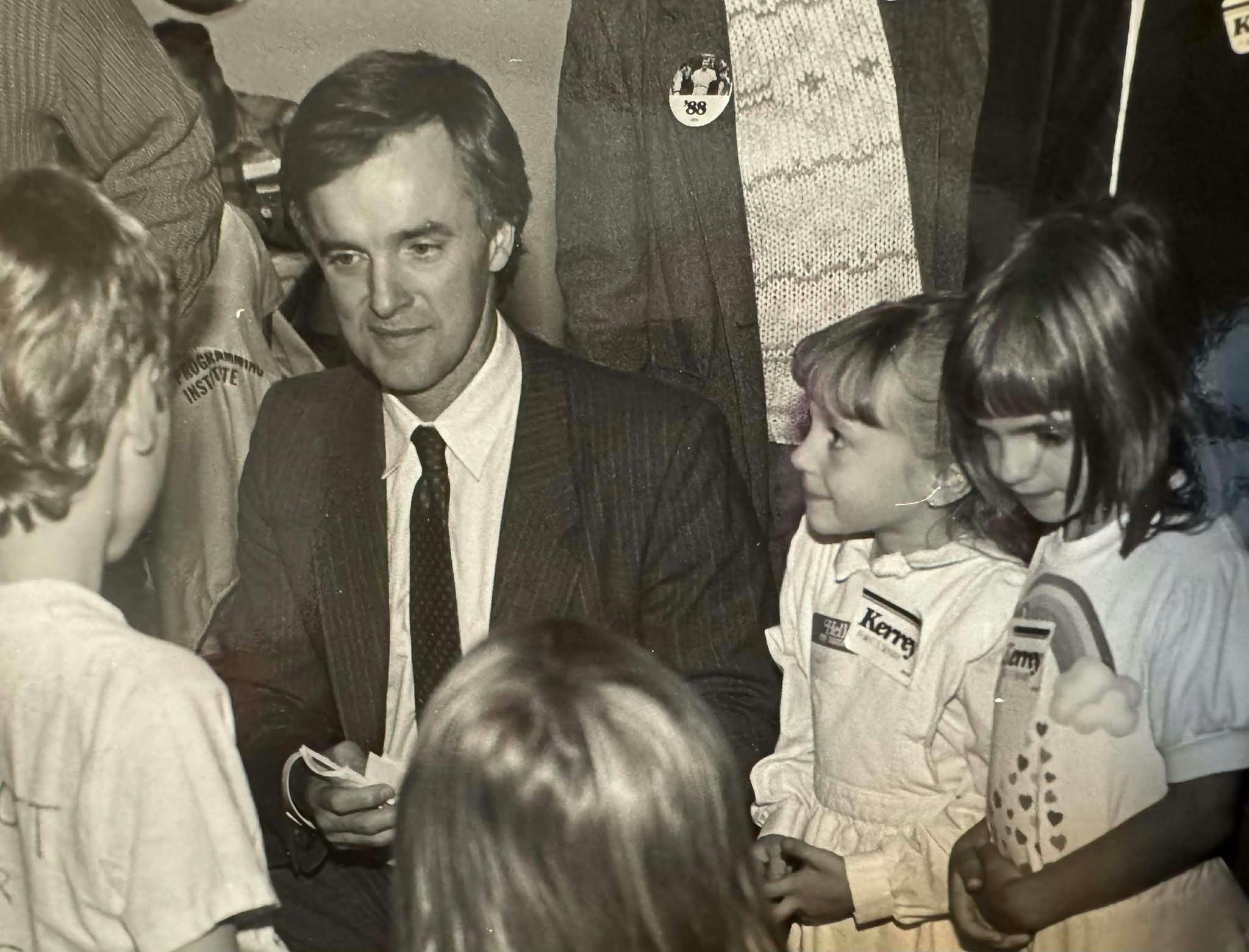 Sarah with bob kerrey