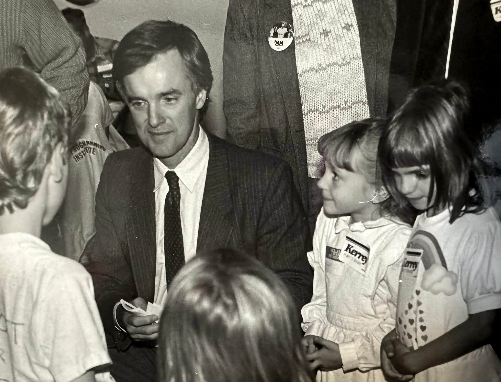 Sarah with bob kerrey