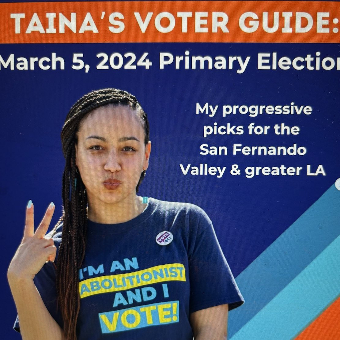 Photo of <p>TAINA'S VOTER GUIDE</p>