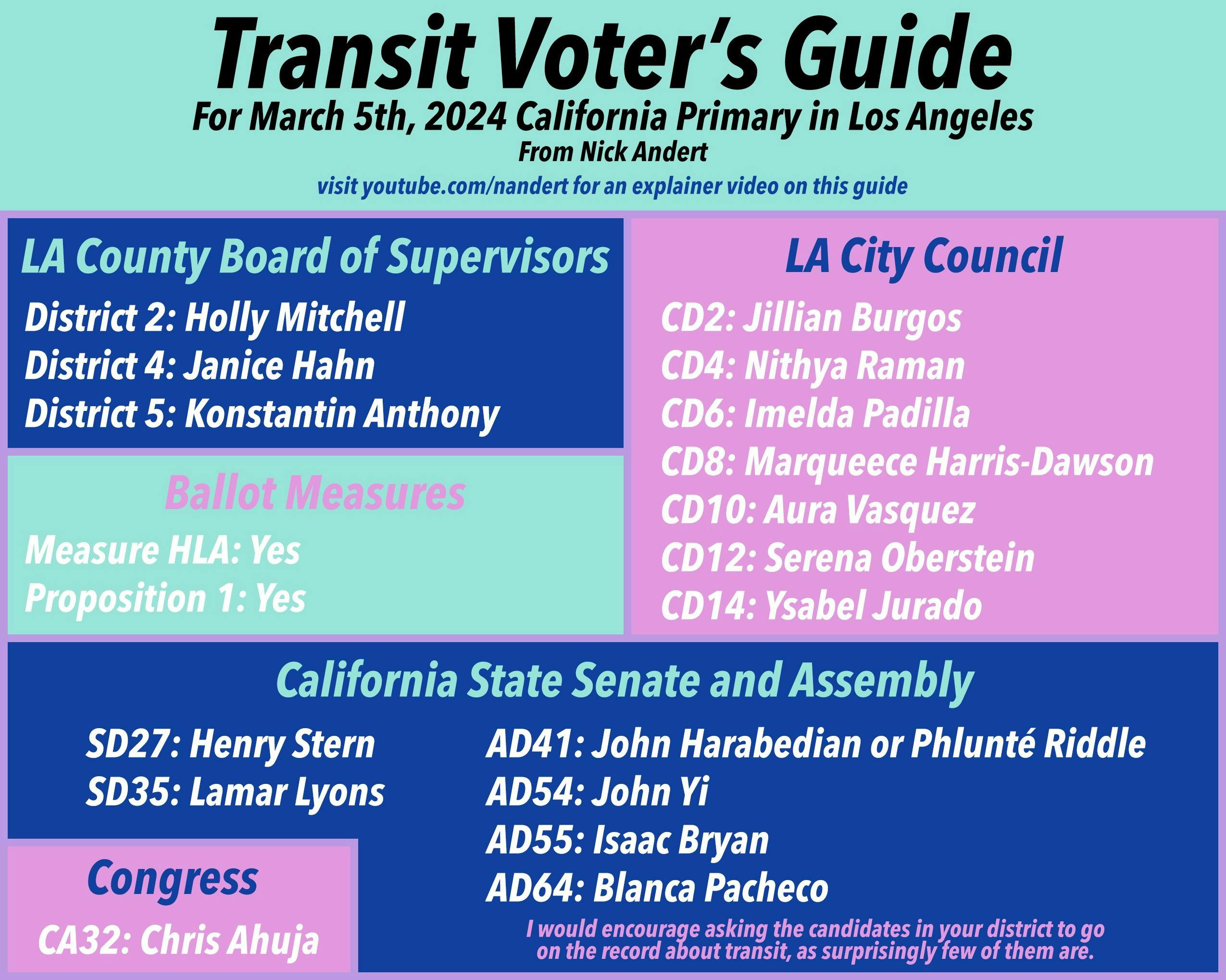 Transit Voter's Guide