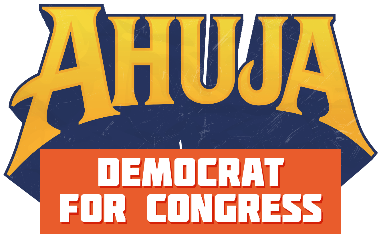 Christopher Ahuja for Congress logo
